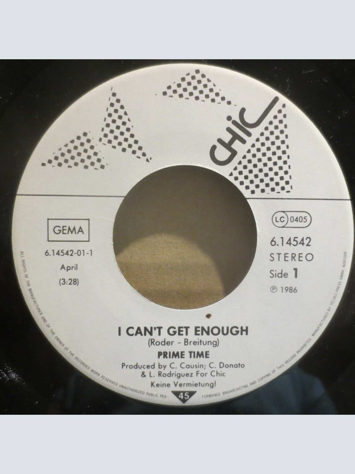 Vinyl / Prime Time (2) - I Can't Get Enough