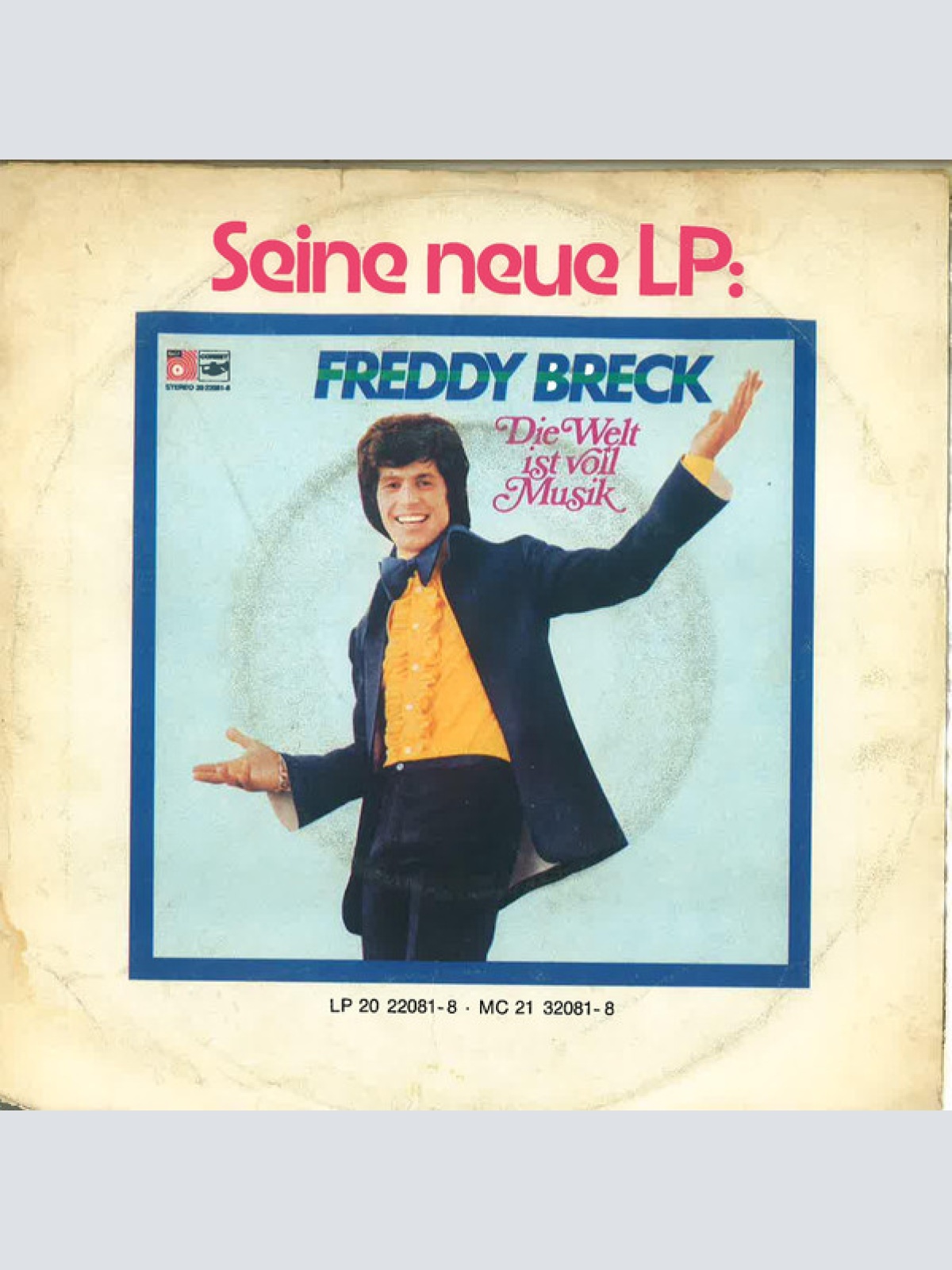 Vinyl / Freddy Breck - Die Sonne Geht Auf / Komm In Mein Boot