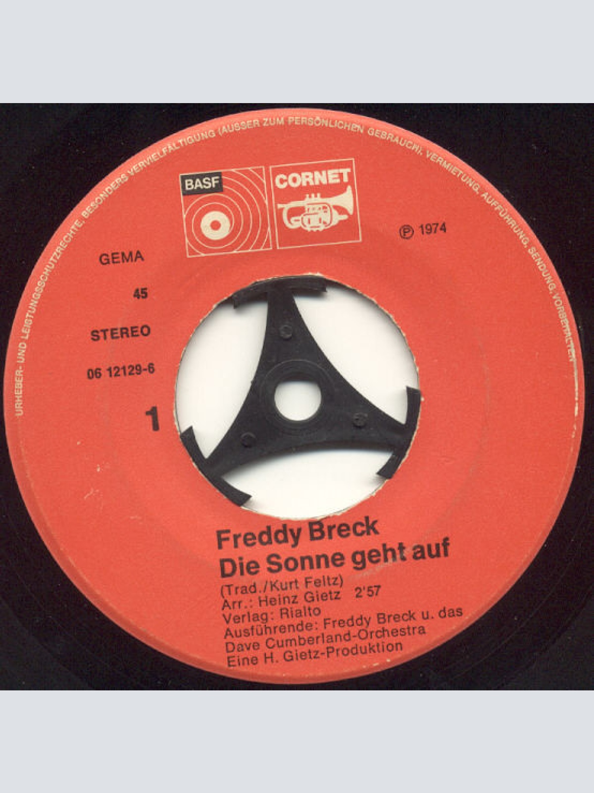 Vinyl / Freddy Breck - Die Sonne Geht Auf / Komm In Mein Boot