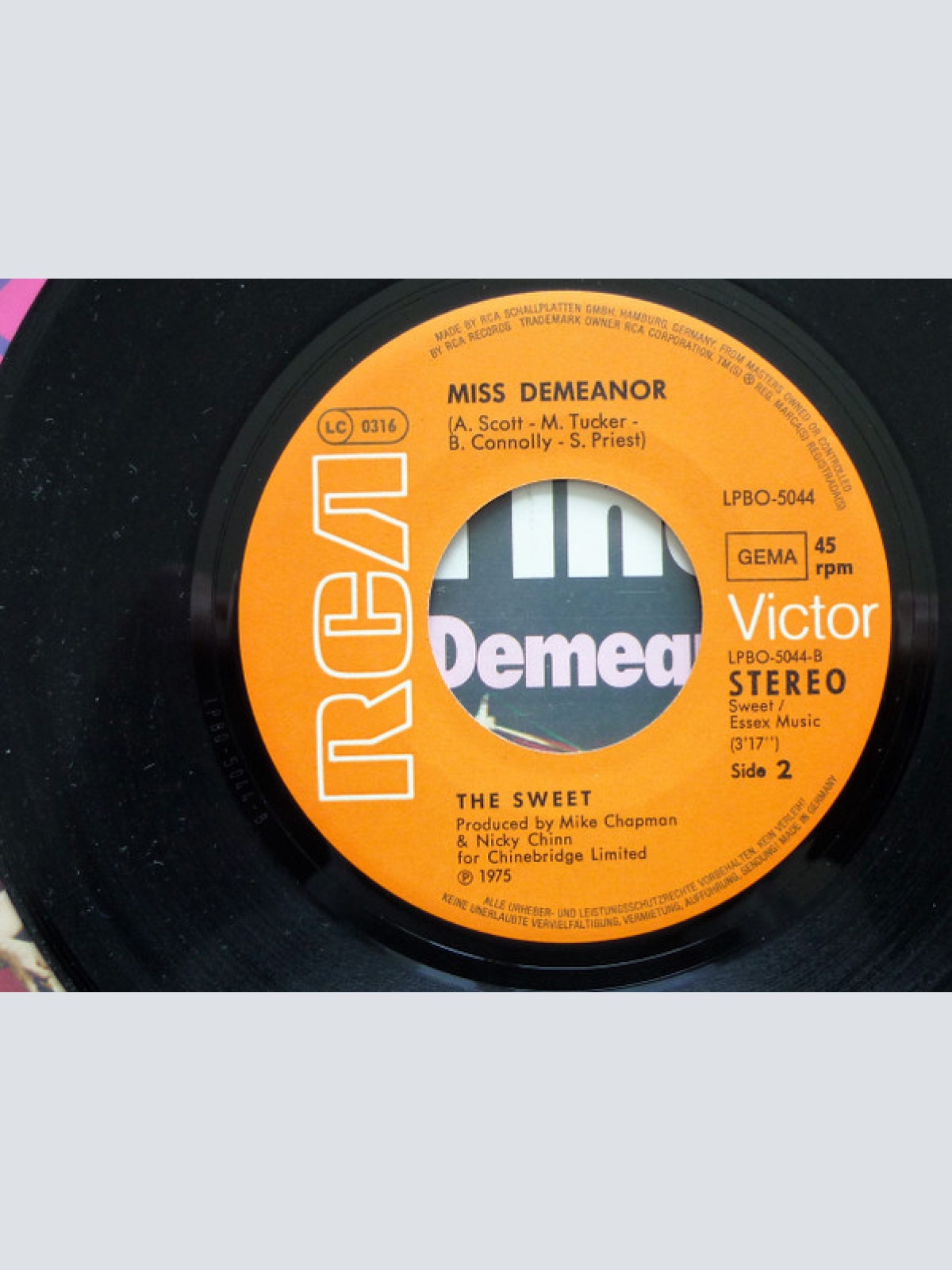 Vinyl / The Sweet - Fox On The Run