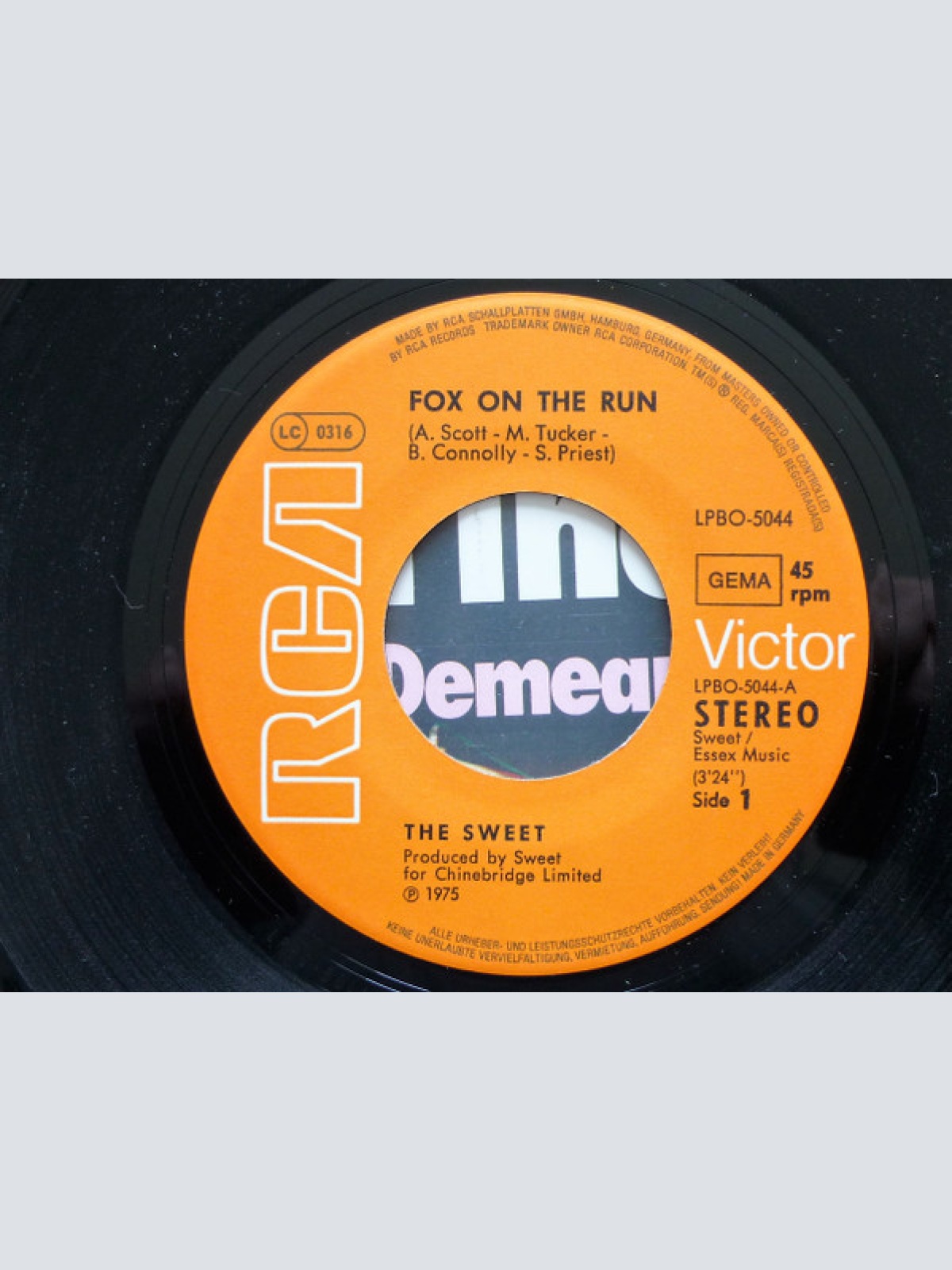 Vinyl / The Sweet - Fox On The Run