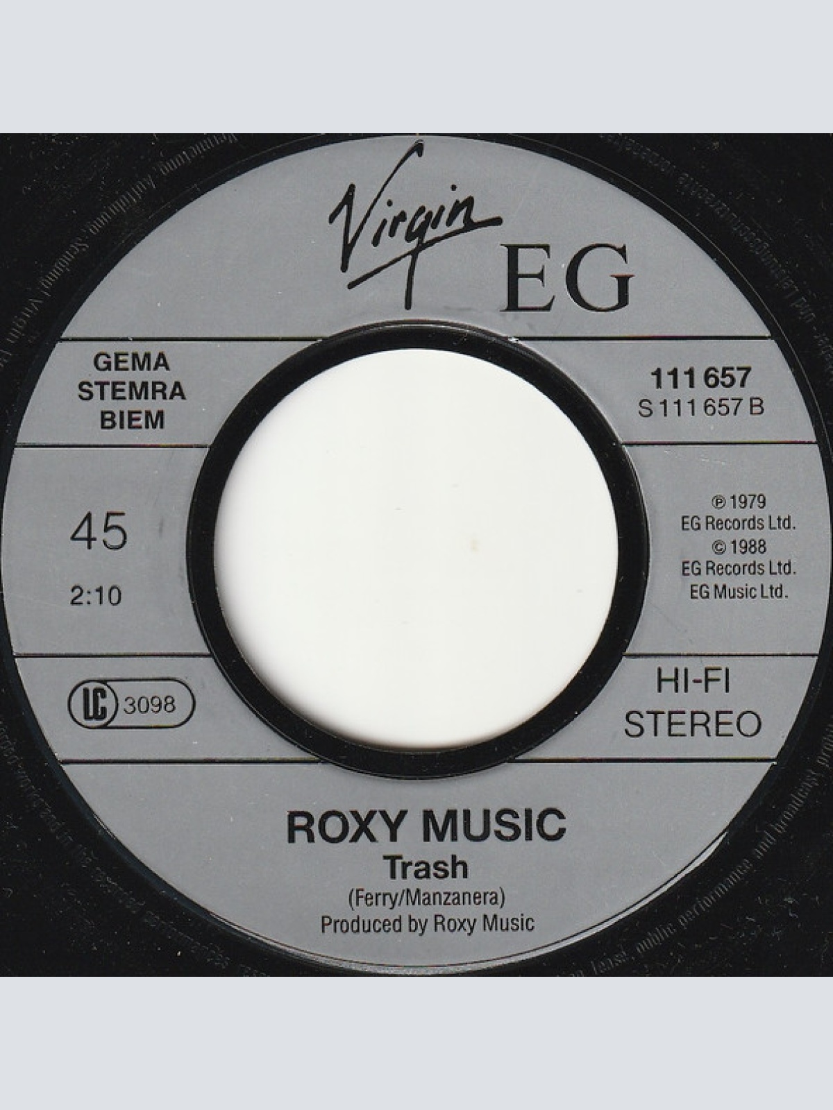 Vinyl / Bryan Ferry - Let's Stick Together (Westside '88 Remix)