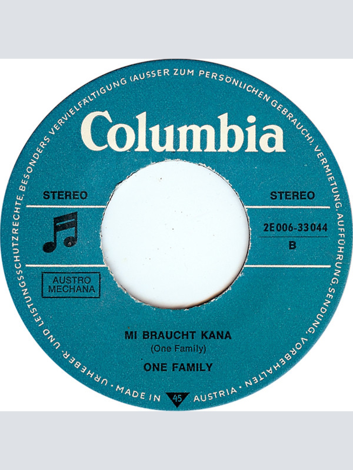 Vinyl / One Family (2) - Ballawatschata, Hinicha, Hatschata, Schmarrn. / Mi Braucht Kana