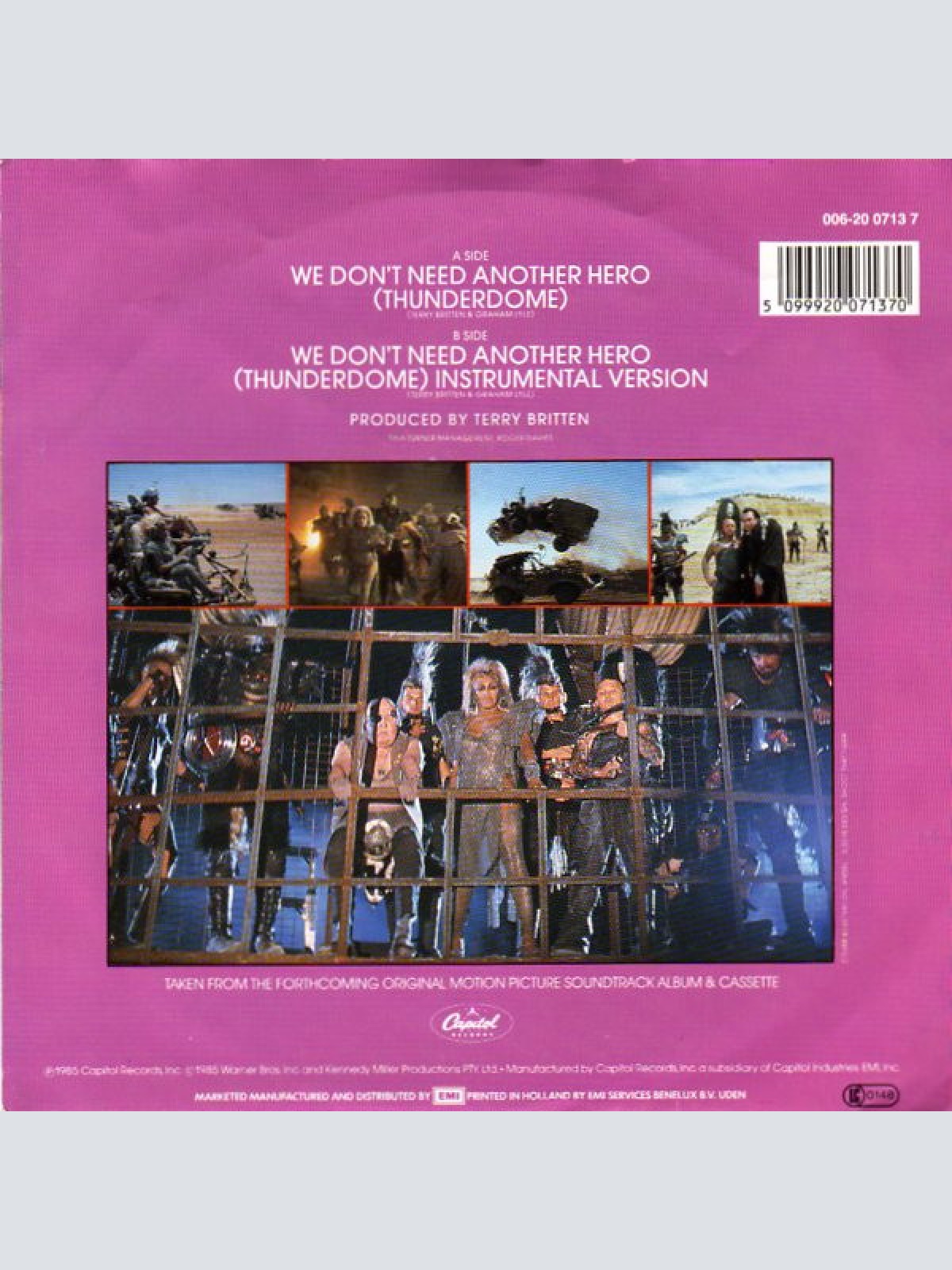 Vinyl / Tina Turner - We Don't Need Another Hero (Thunderdome)