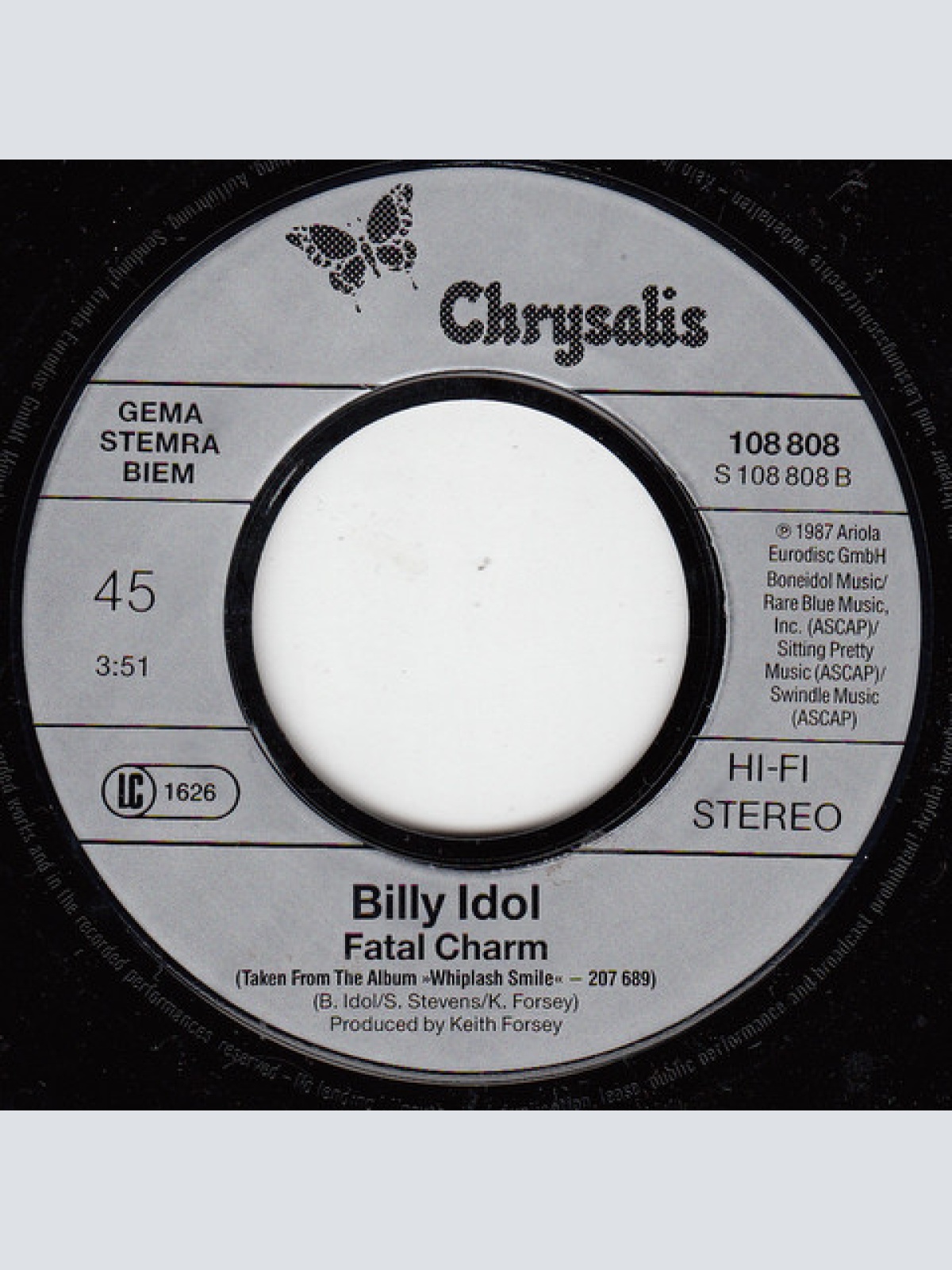 Vinyl / Billy Idol - Don't Need A Gun