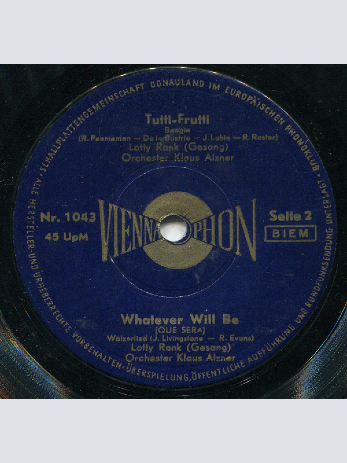 Vinyl / Lotty Rank Und Die Roxy-Sisters - Love Is A Many Splendored Thing / The Great Pretender / Tutti-Frutti / Whatever Will Be