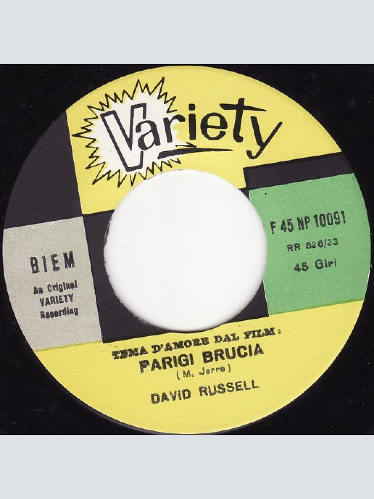Vinyl / David Russell (17) - This Is My Song (Cara Felicità) / Tema D'Amore