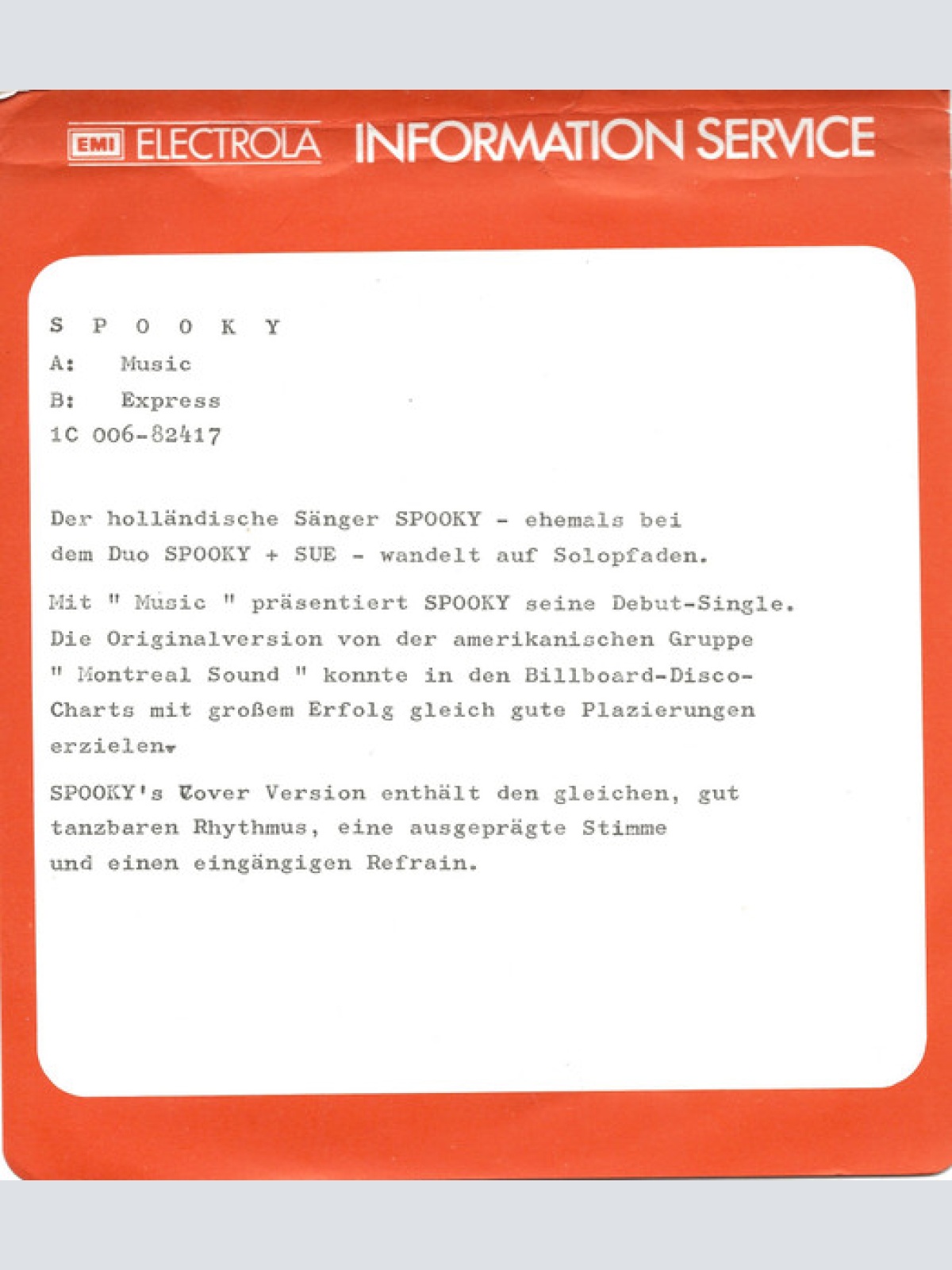 Vinyl / Spooky (8) - Music