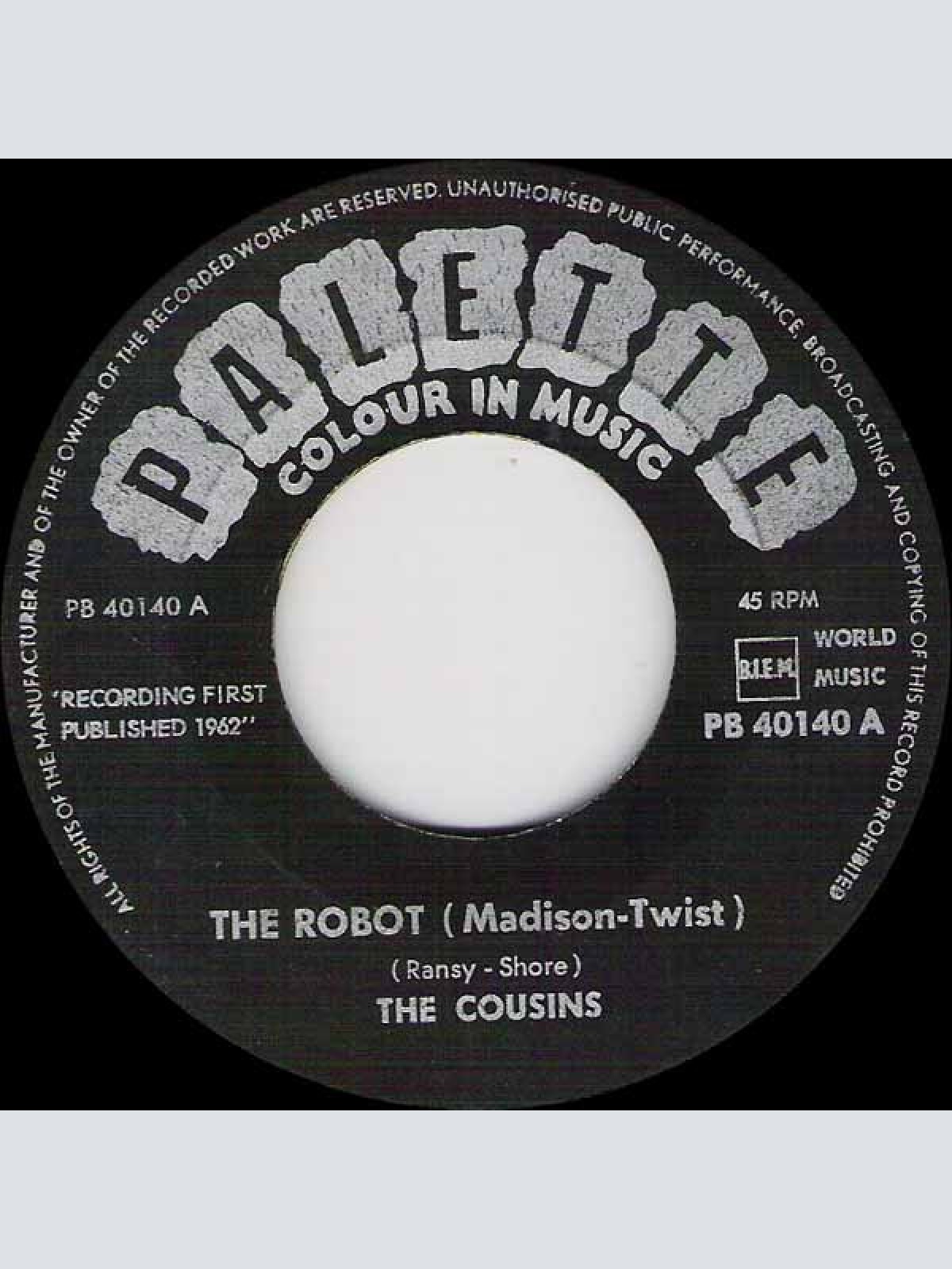Vinyl / The Cousins - The Robot