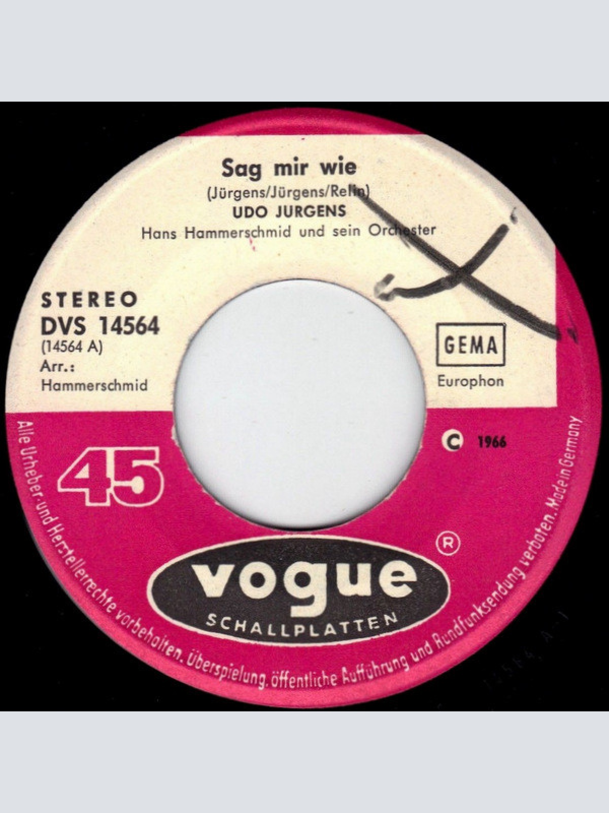 Vinyl / Udo Jürgens - Sag Mir Wie