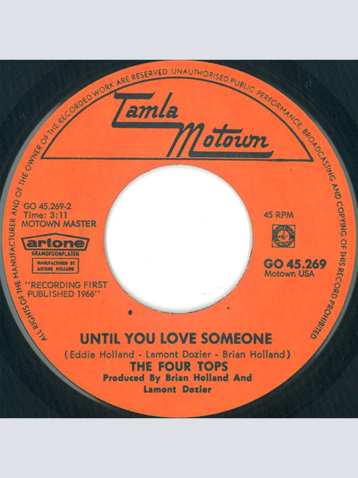 Vinyl / 4 Tops* - Reach Out I'll Be There