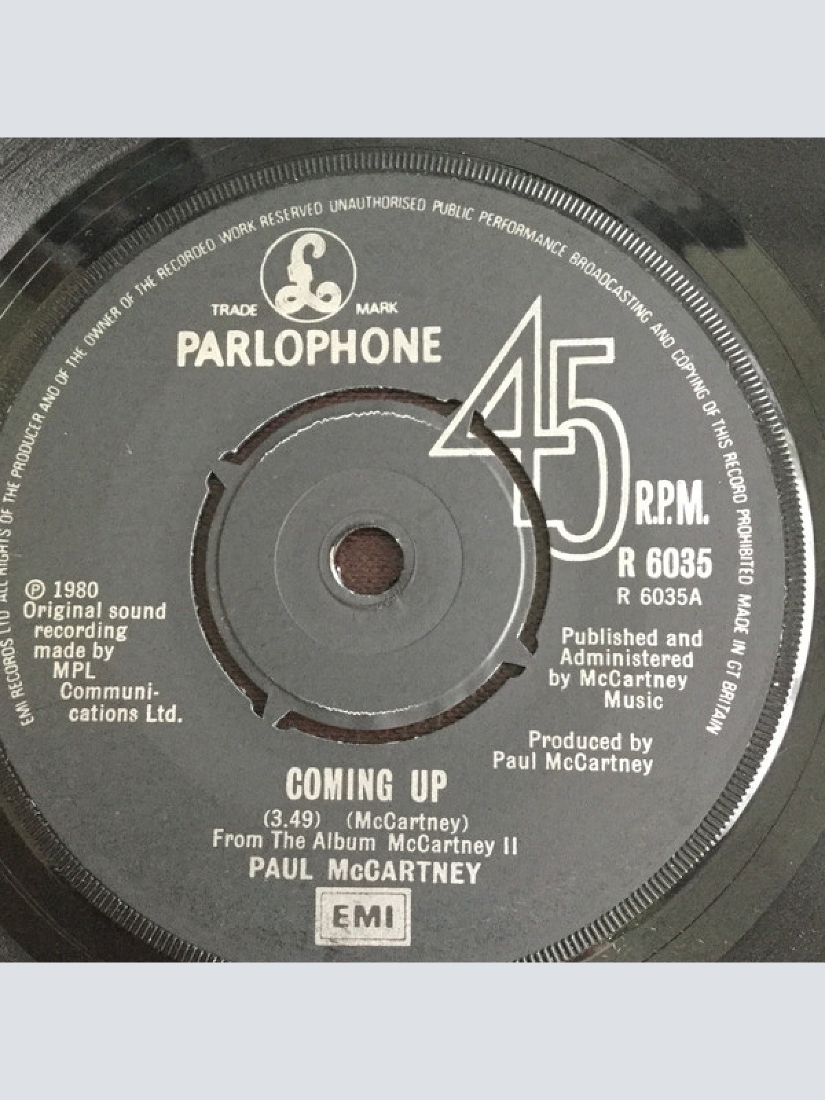 Vinyl / Paul McCartney - Coming Up
