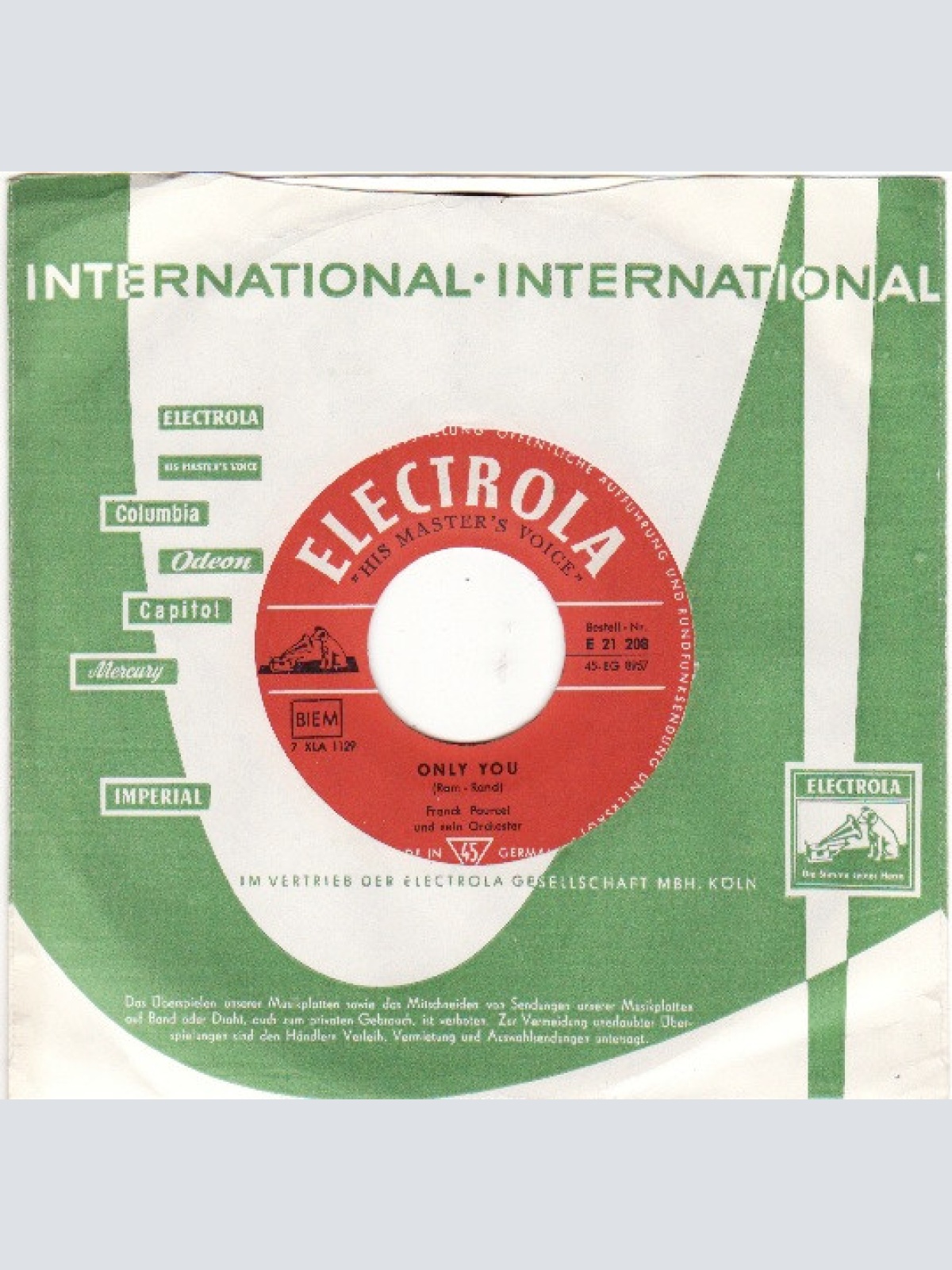 Vinyl / Franck Pourcel Und Sein Orchester* - Only You