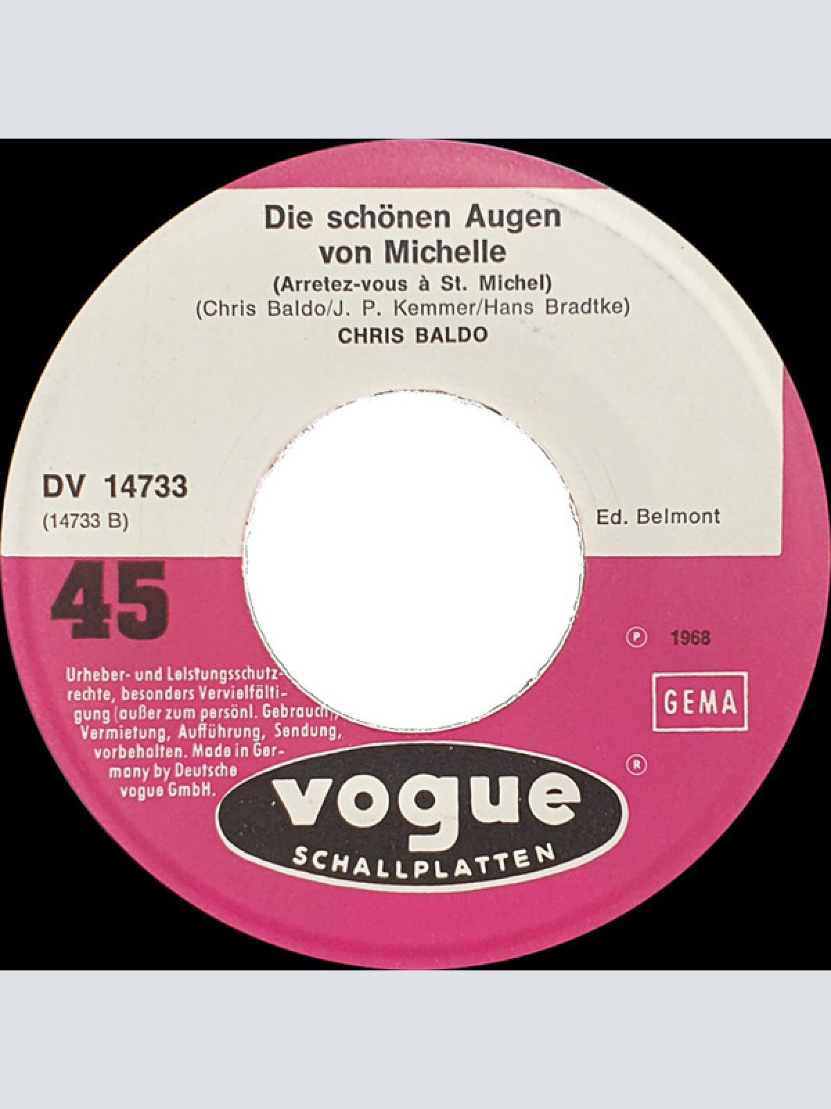 Vinyl / Chris Baldo - Solange Du Weisst, Das Es Wunder Gibt