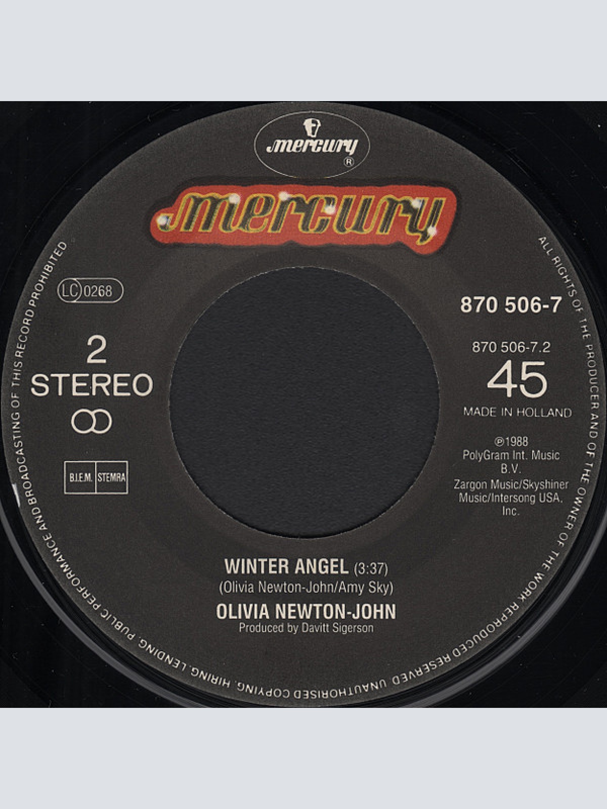 Vinyl / Olivia* - The Rumour