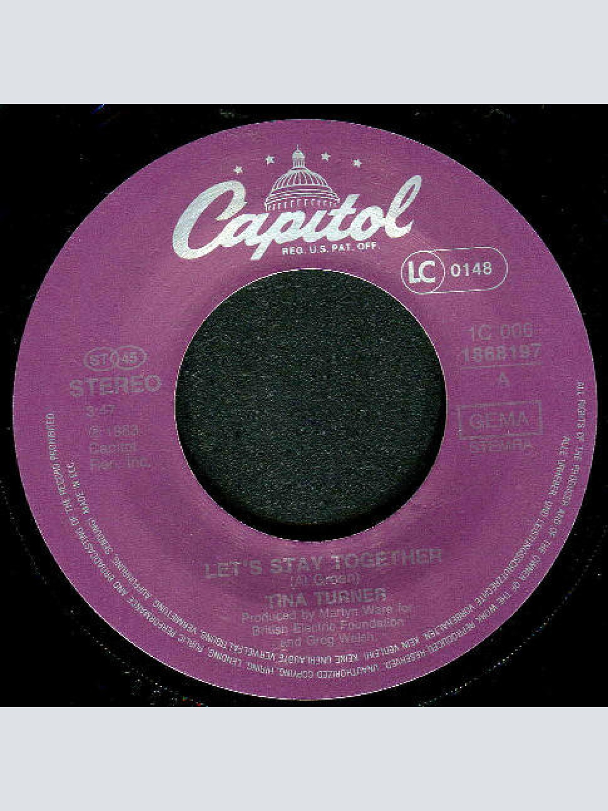 Vinyl / Tina Turner - Let's Stay Together
