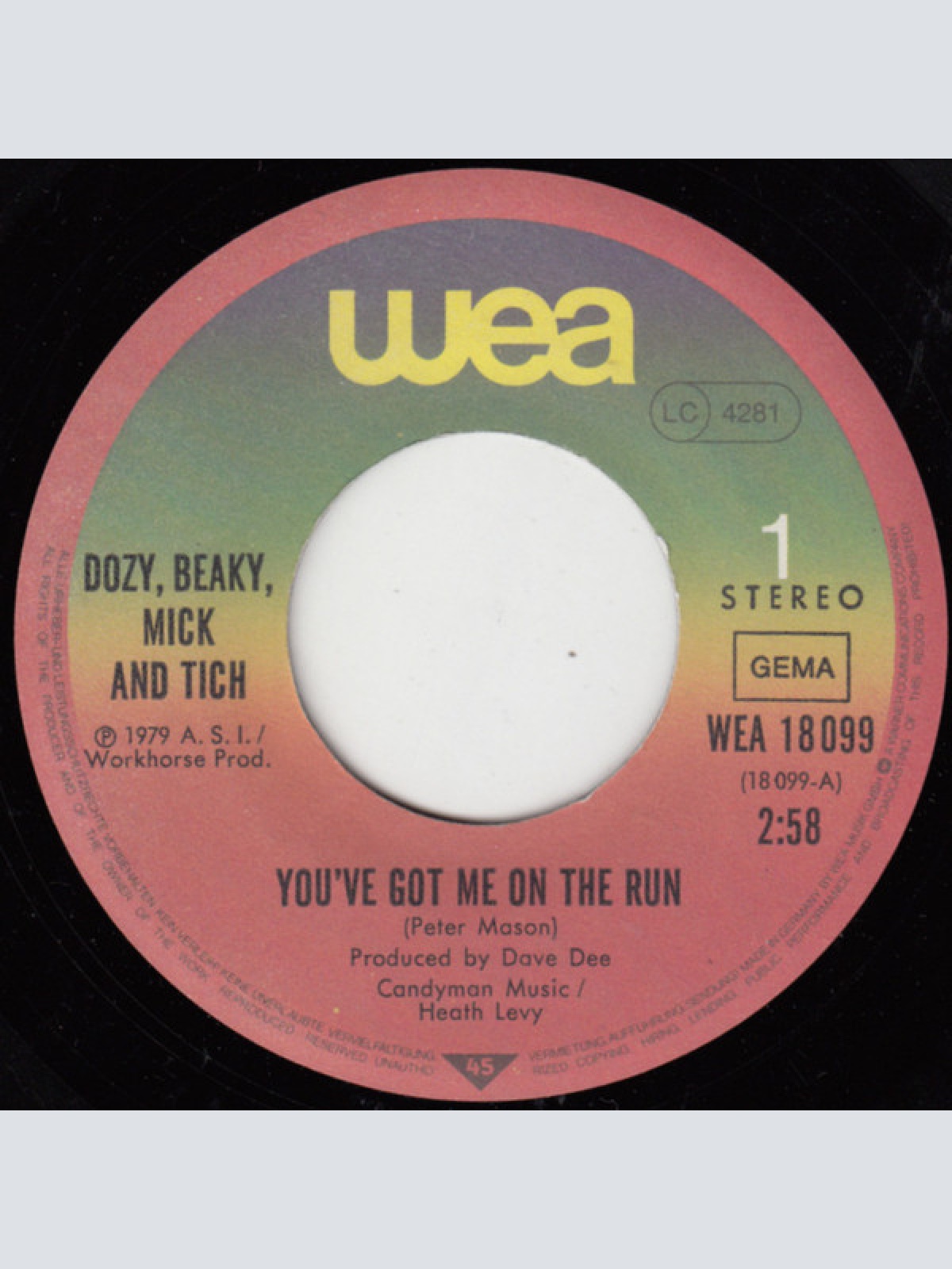Vinyl / Dozy, Beaky, Mick & Tich - You've Got Me On The Run