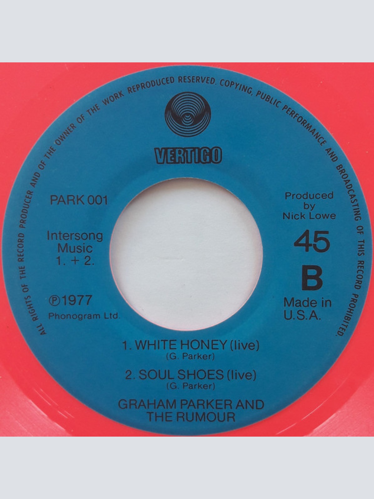 Vinyl / Graham Parker And The Rumour - The Pink Parker