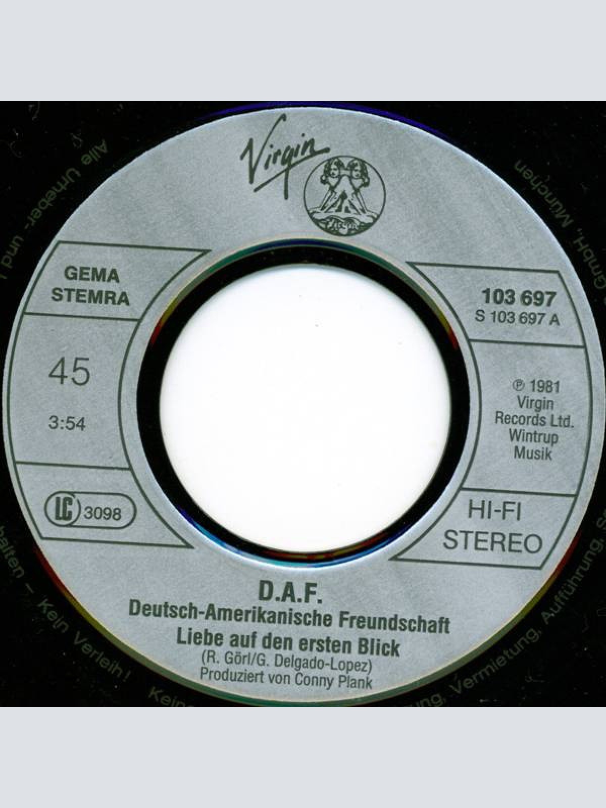 Vinyl / Deutsch Amerikanische Freundschaft - Liebe Auf Den Ersten Blick