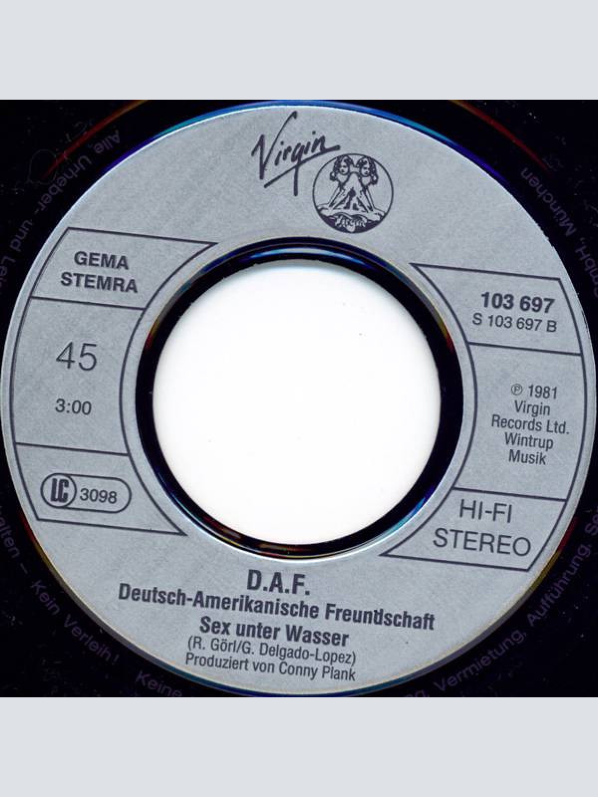 Vinyl / Deutsch Amerikanische Freundschaft - Liebe Auf Den Ersten Blick