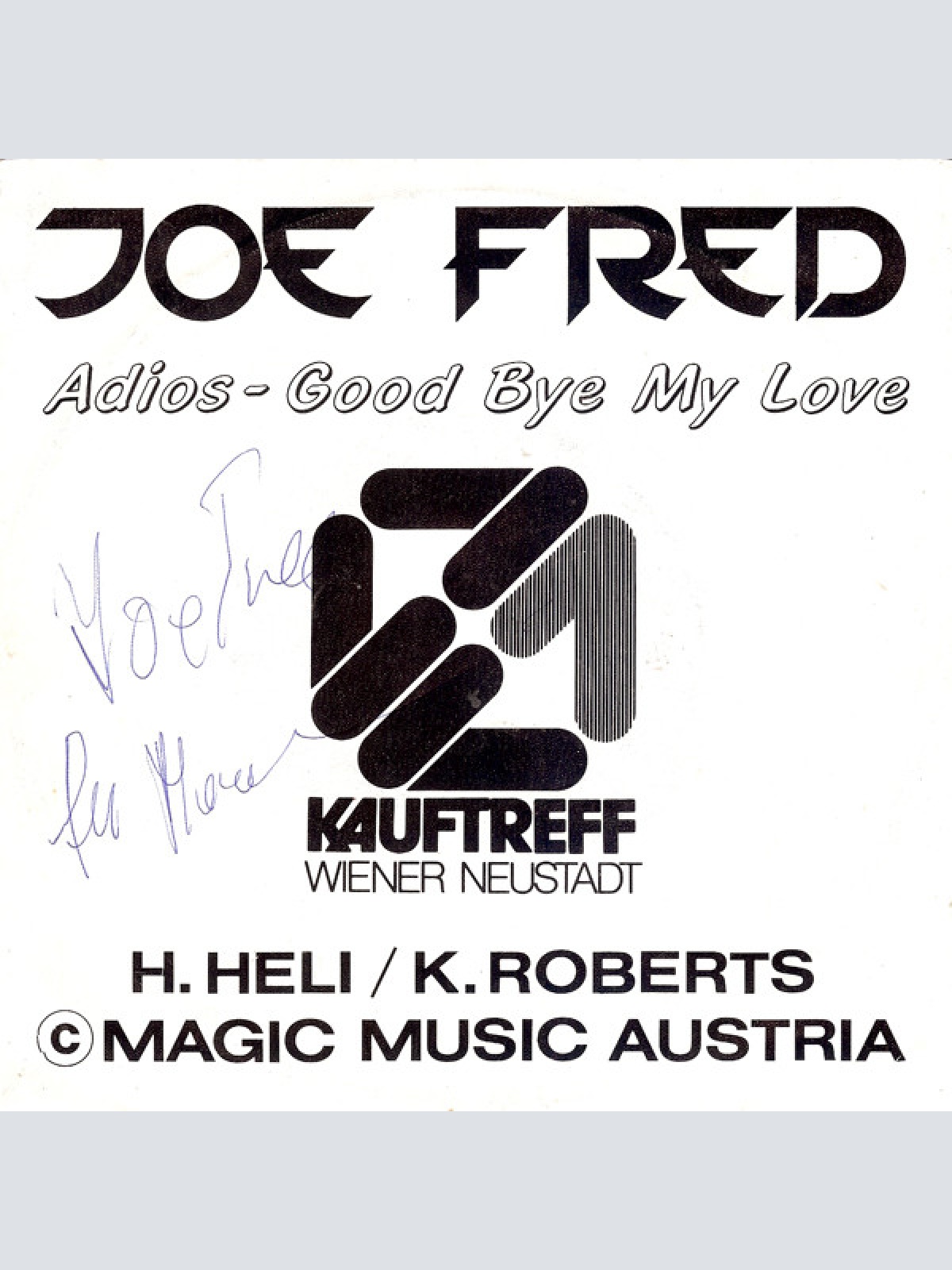 Vinyl / Joe Fred - Adios - Good Bye My Love