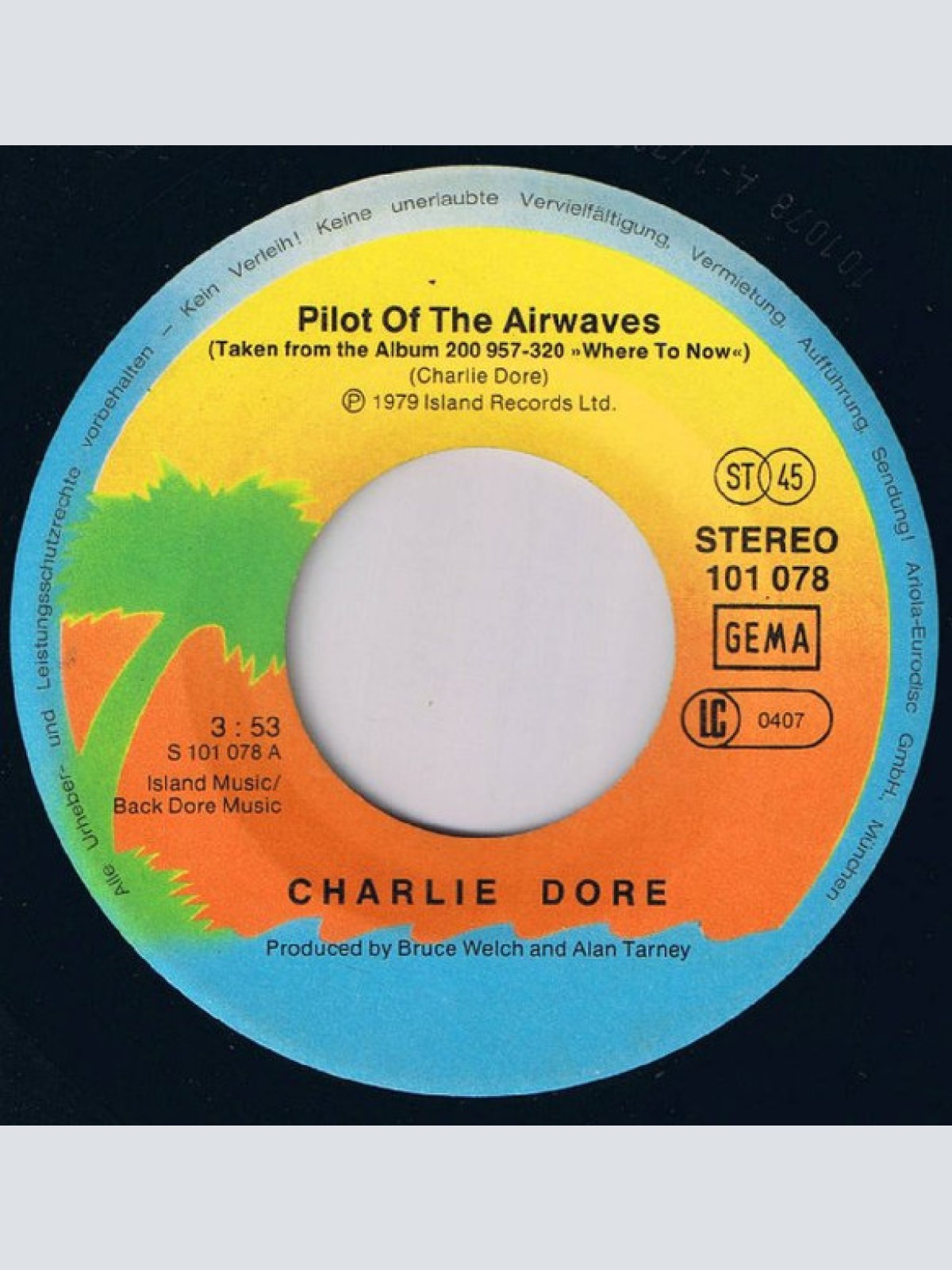 Vinyl / Charlie Dore - Pilot Of The Airwaves