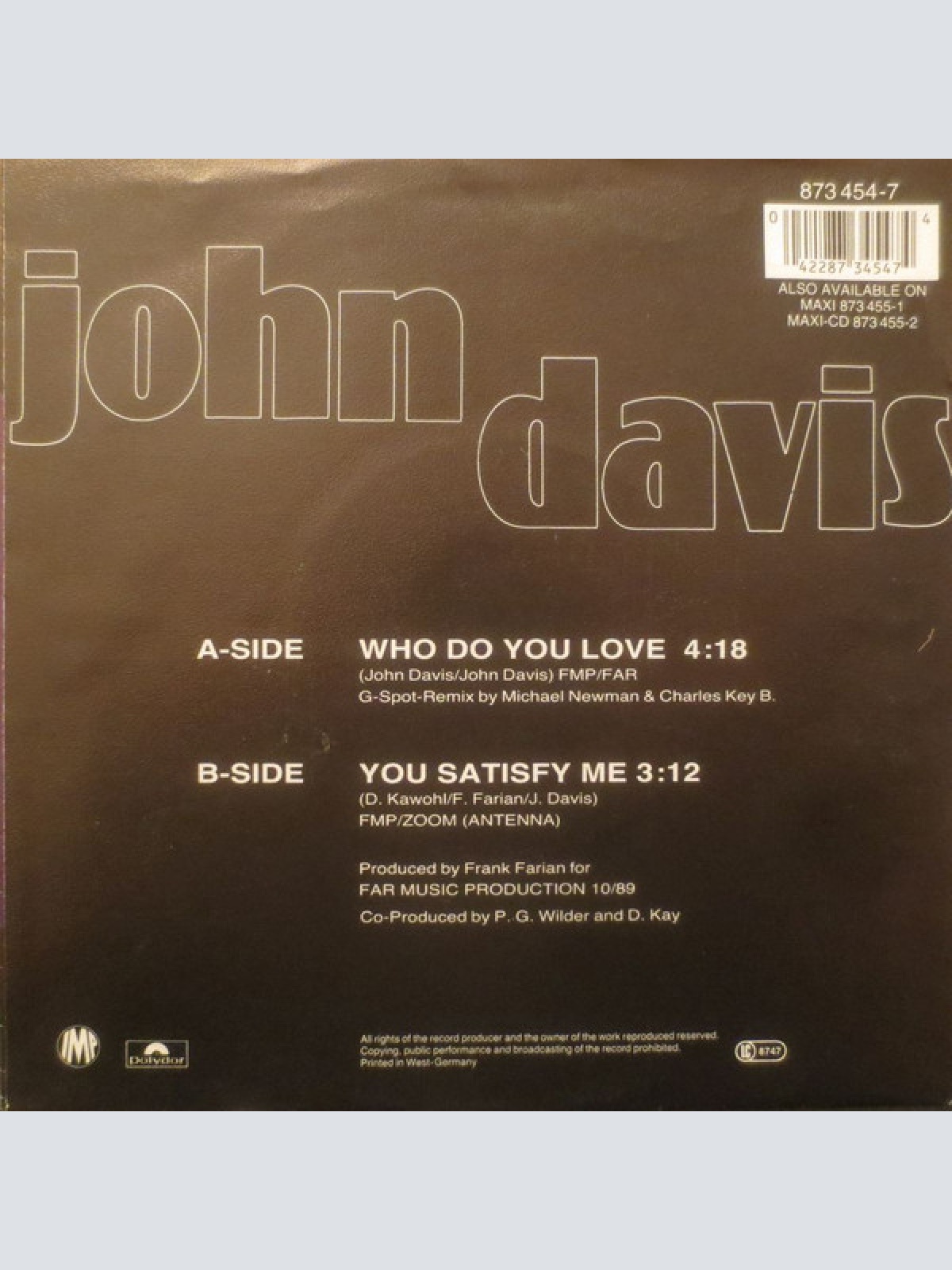 Vinyl / John Davis - Who Do You Love