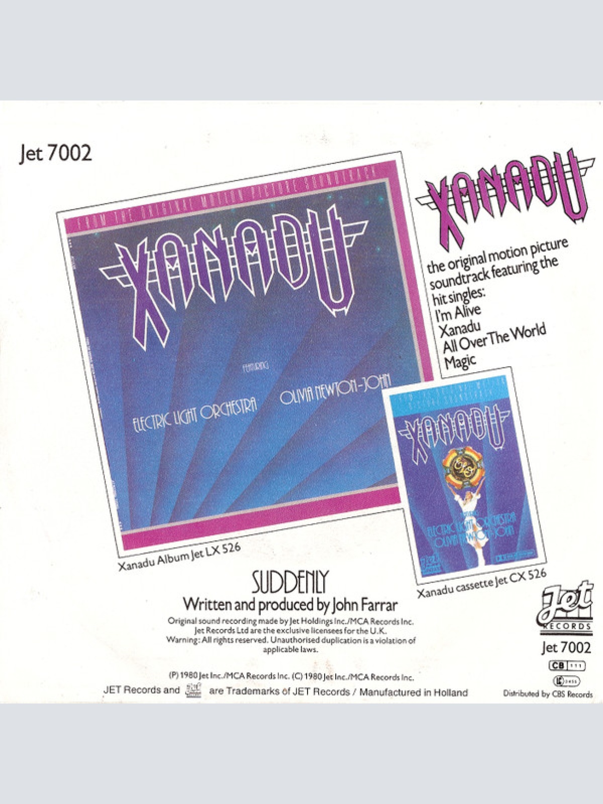 Vinyl / Olivia Newton-John And Cliff Richard - Suddenly