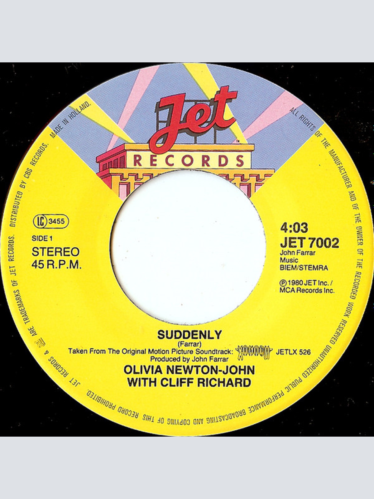 Vinyl / Olivia Newton-John And Cliff Richard - Suddenly