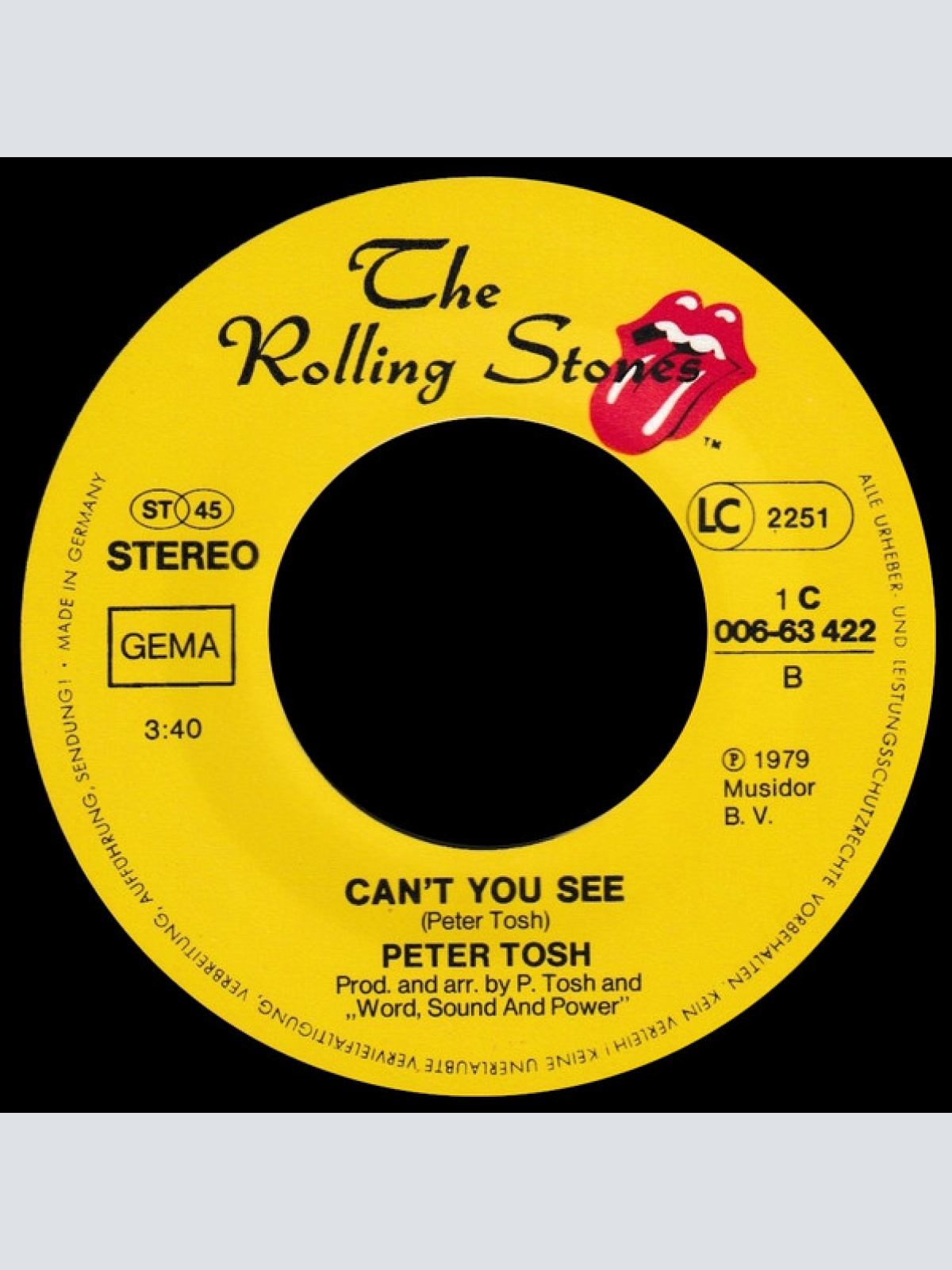 Vinyl / Peter Tosh - Jah Seh No