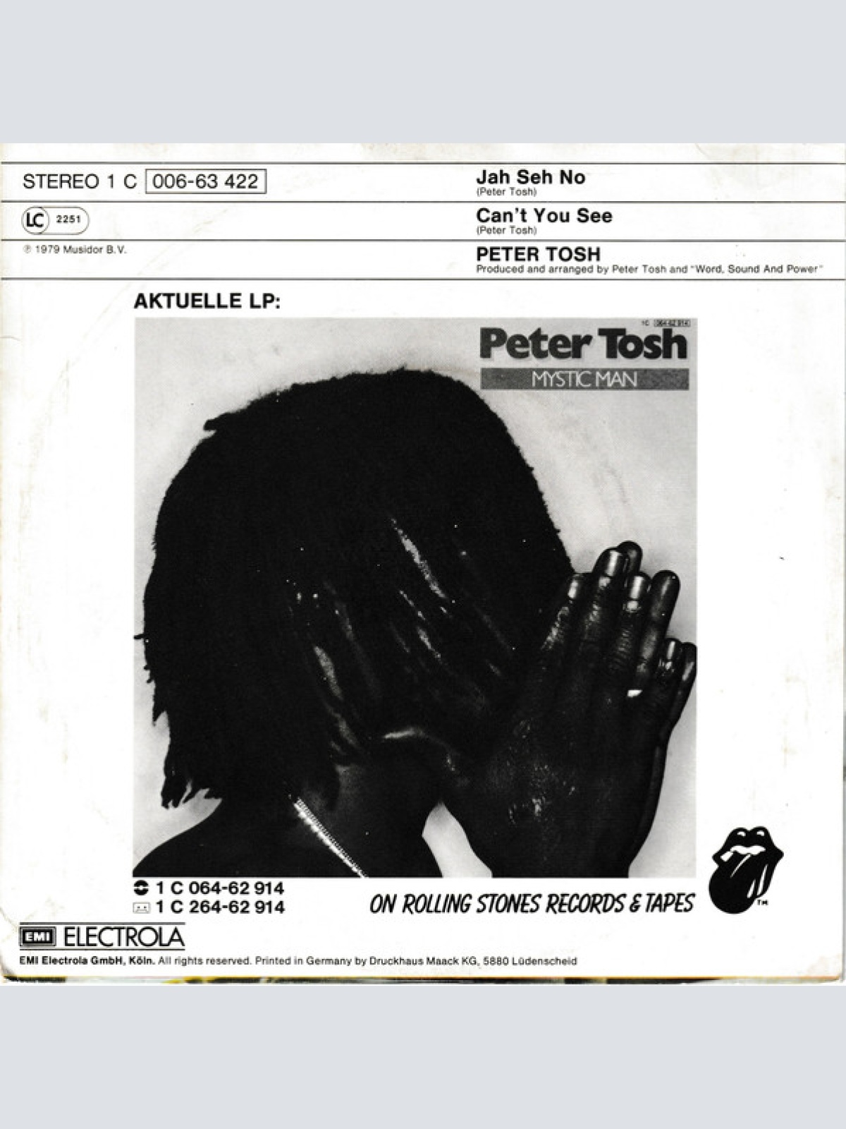 Vinyl / Peter Tosh - Jah Seh No