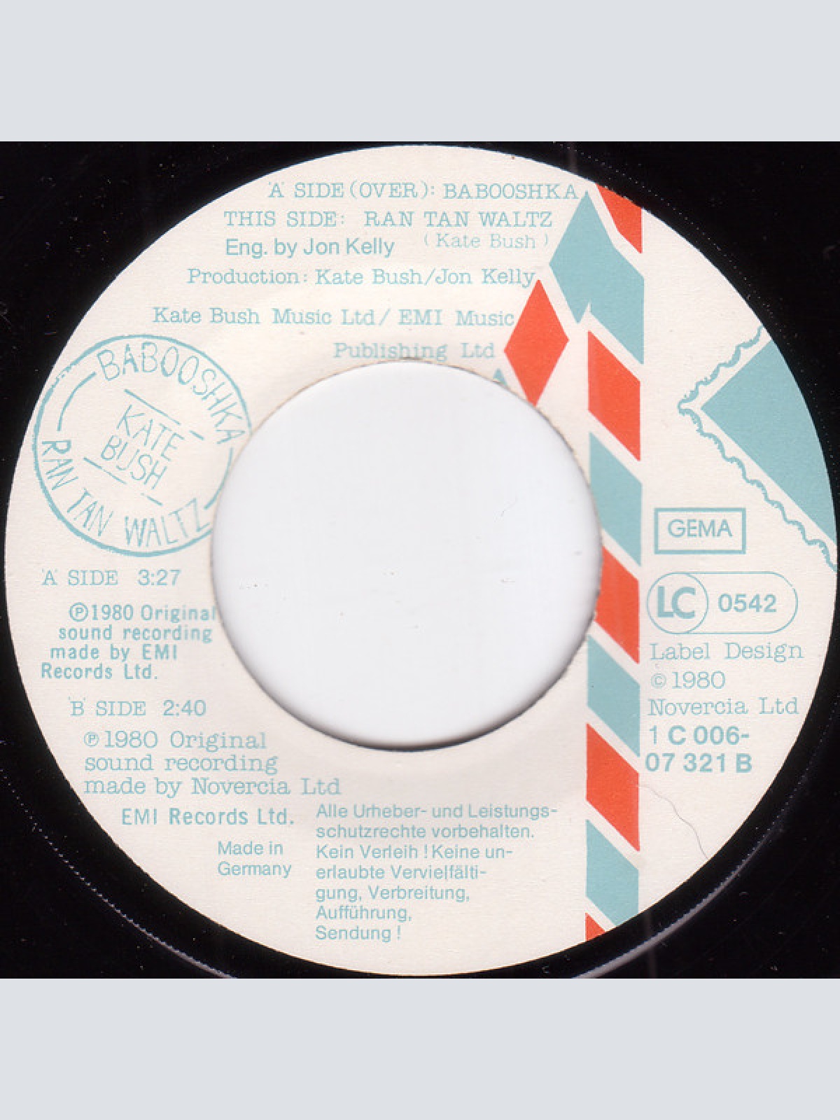 Vinyl / Kate Bush - Babooshka