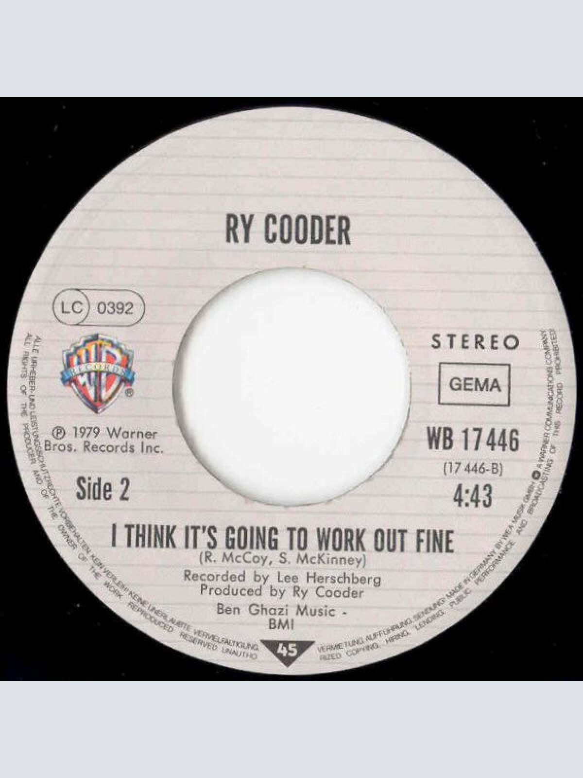 Vinyl / Ry Cooder - Little Sister