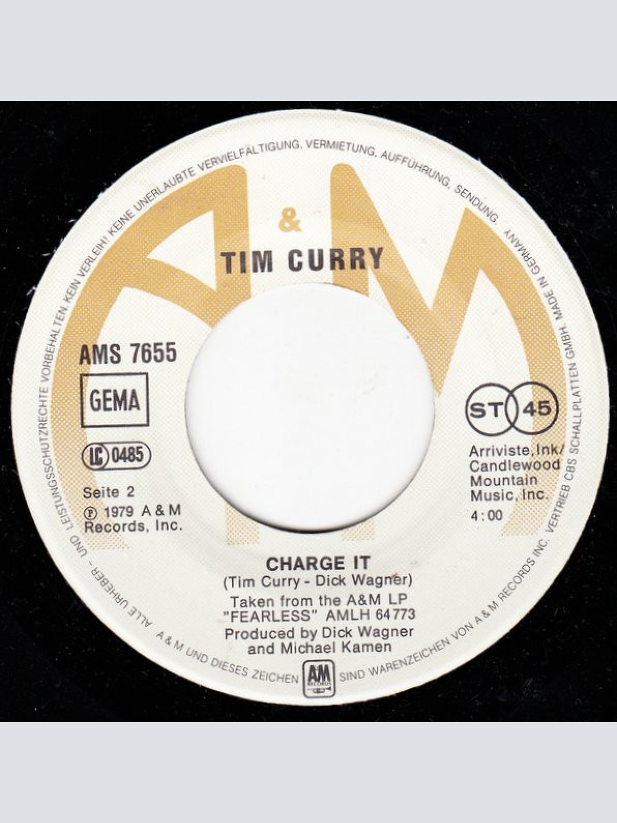 Vinyl / Tim Curry - Paradise Garage