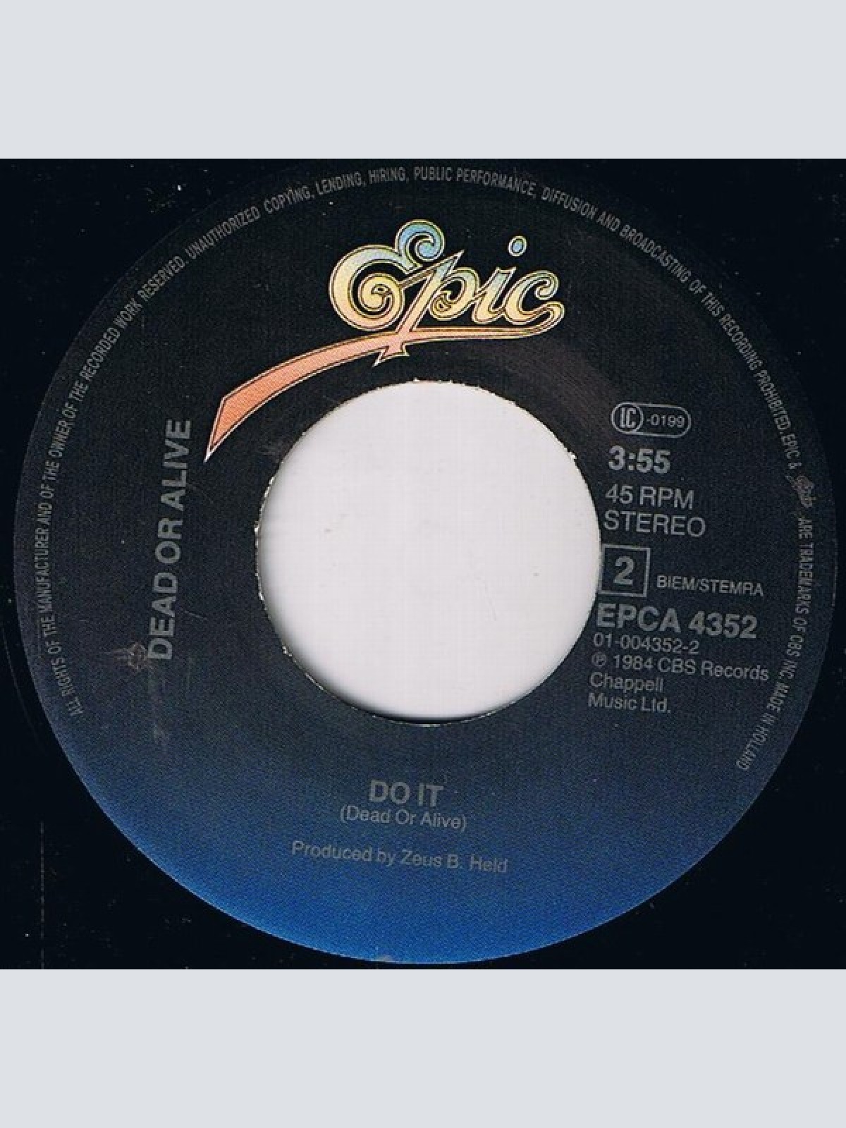 Vinyl / Dead Or Alive - That's The Way (I Like It)