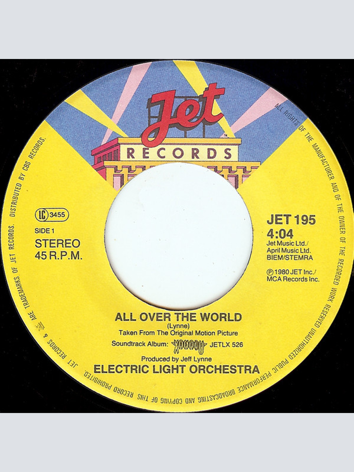 Vinyl / ELO* - All Over The World