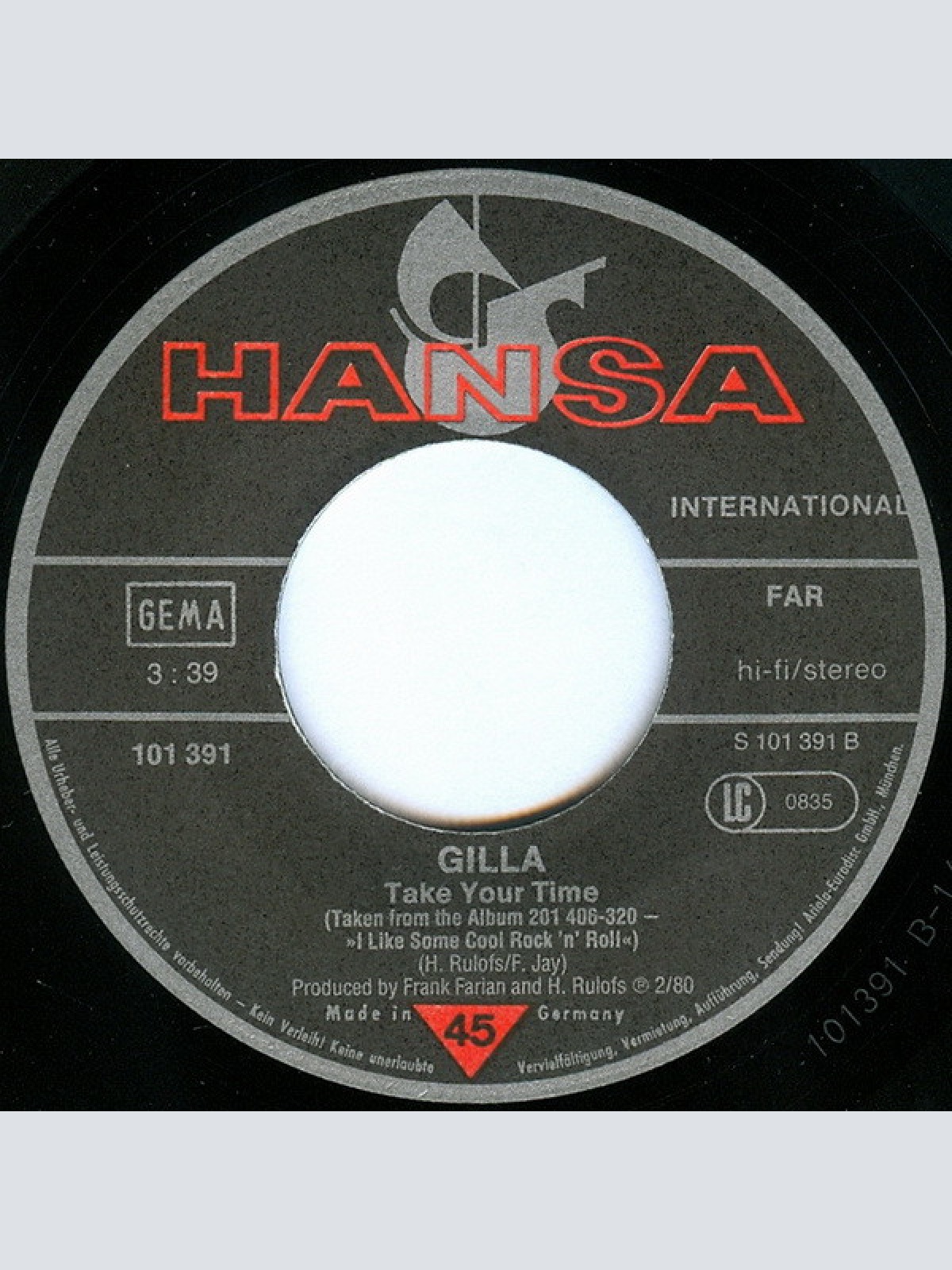Vinyl / Gilla - Cool Rock 'n' Roll