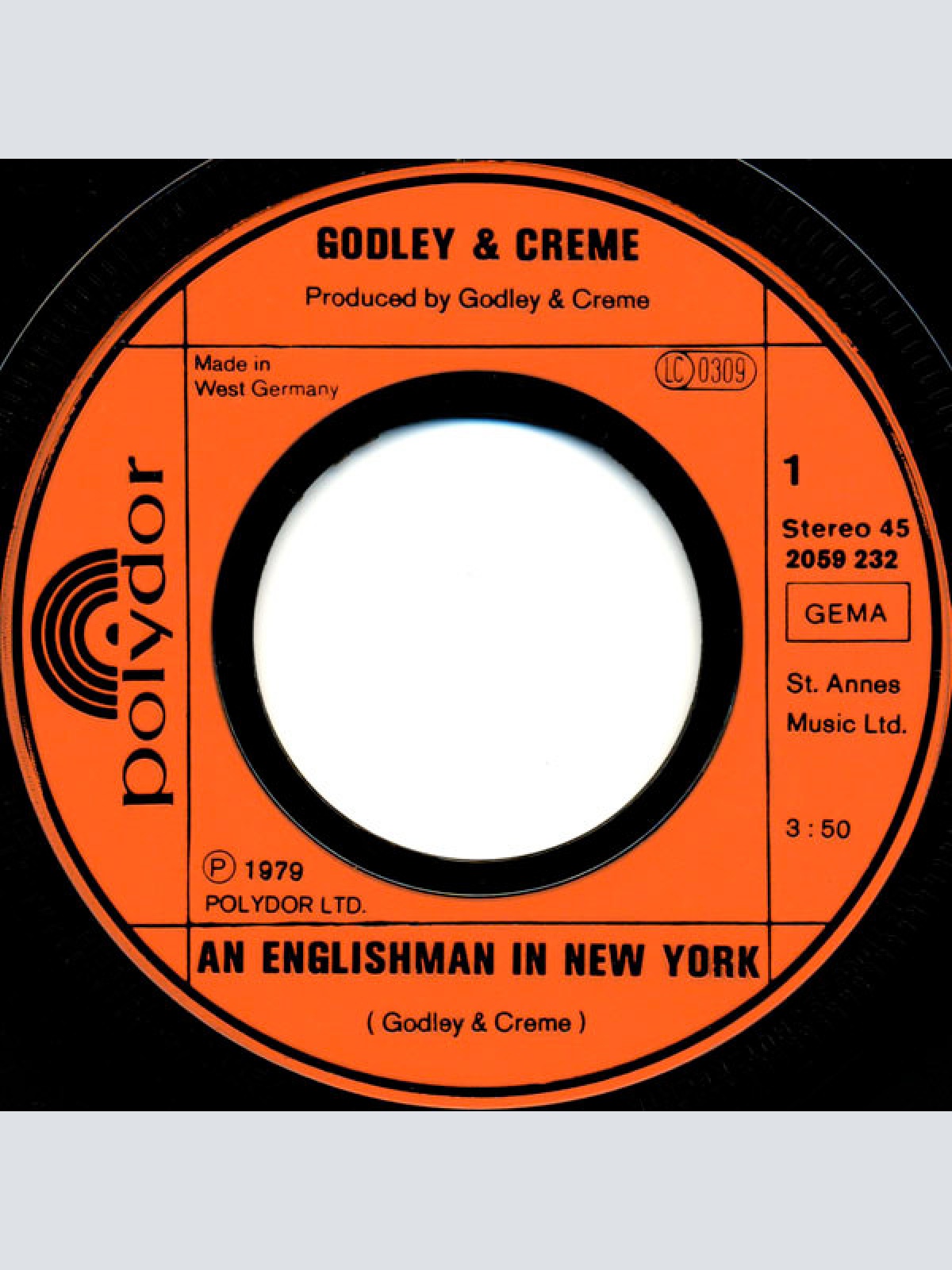 Vinyl / Godley Creme* - An Englishman In New York