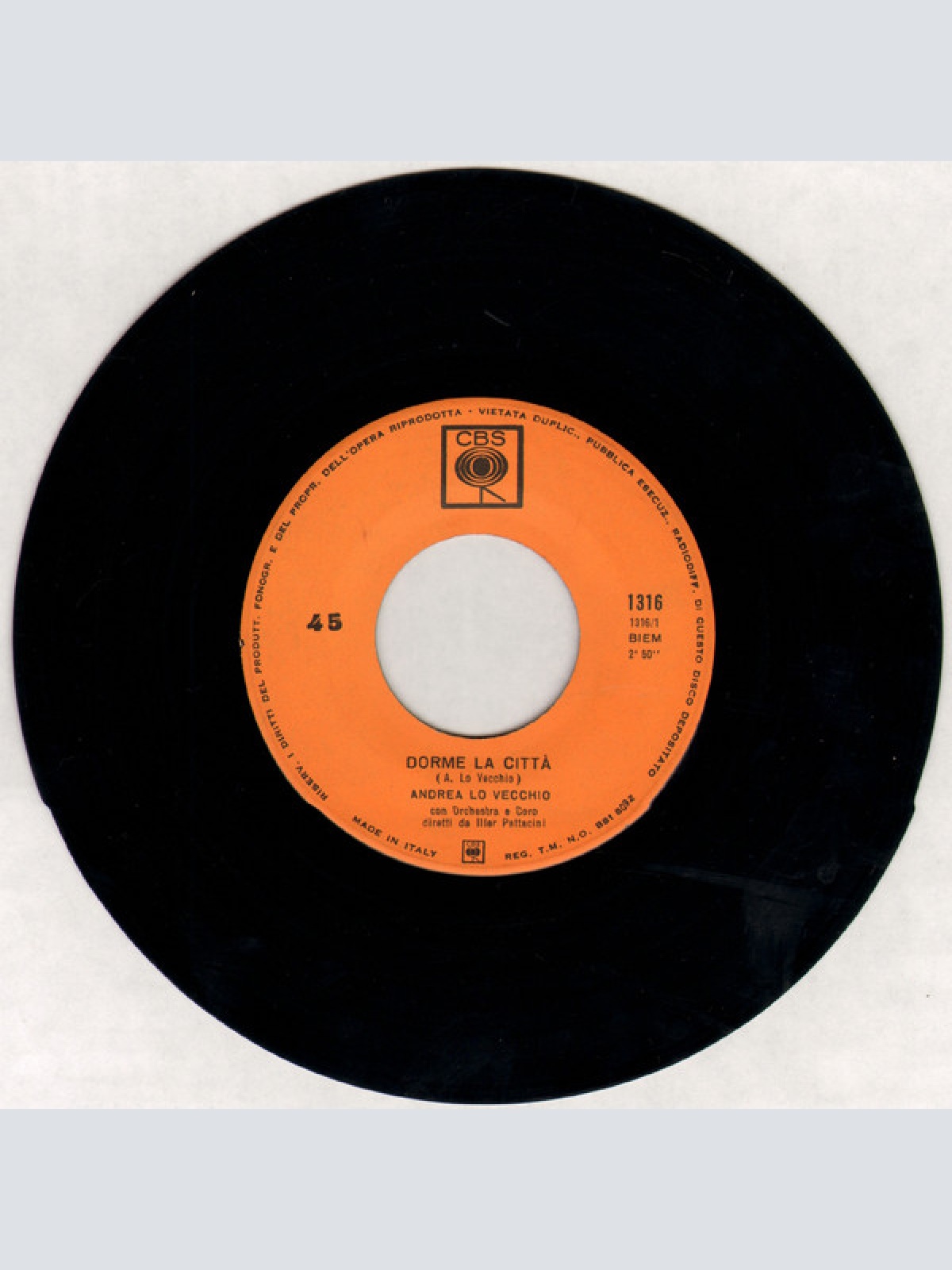 Vinyl / Andrea Lo Vecchio - Dorme La Città