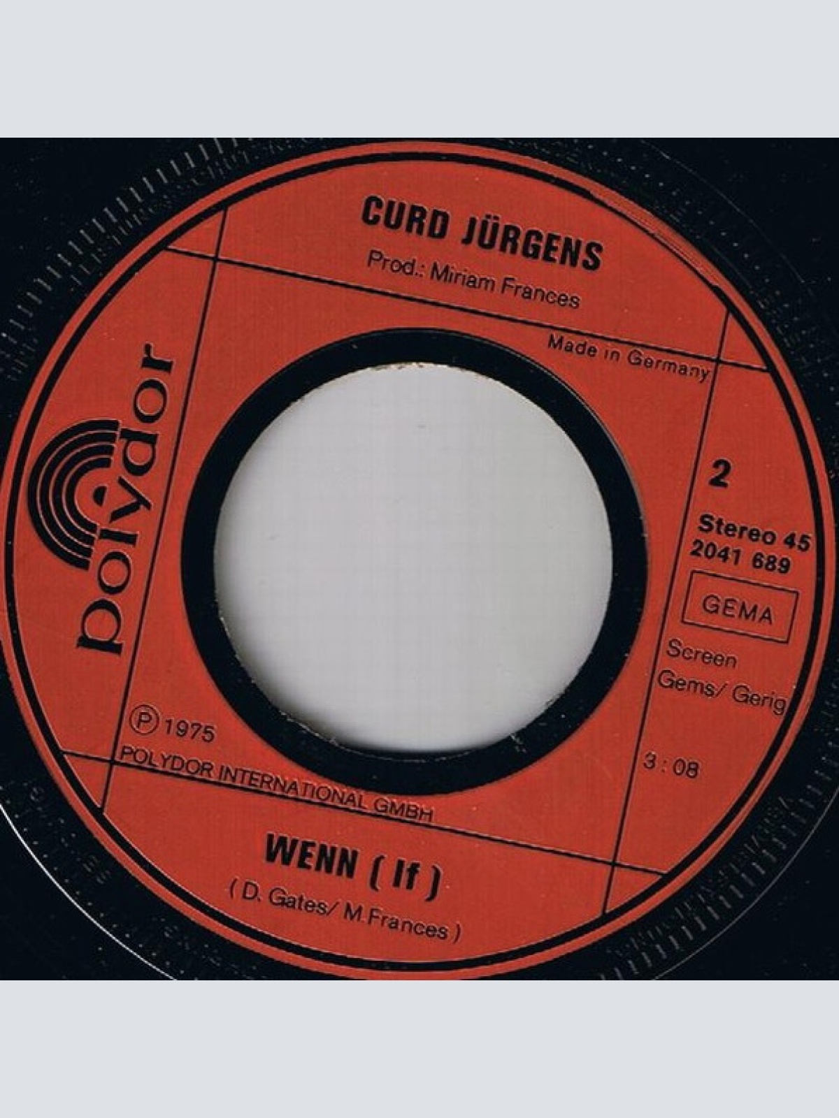 Vinyl / Curd Jürgens - 60 Jahre - Und Kein Bisschen Weise / Wenn