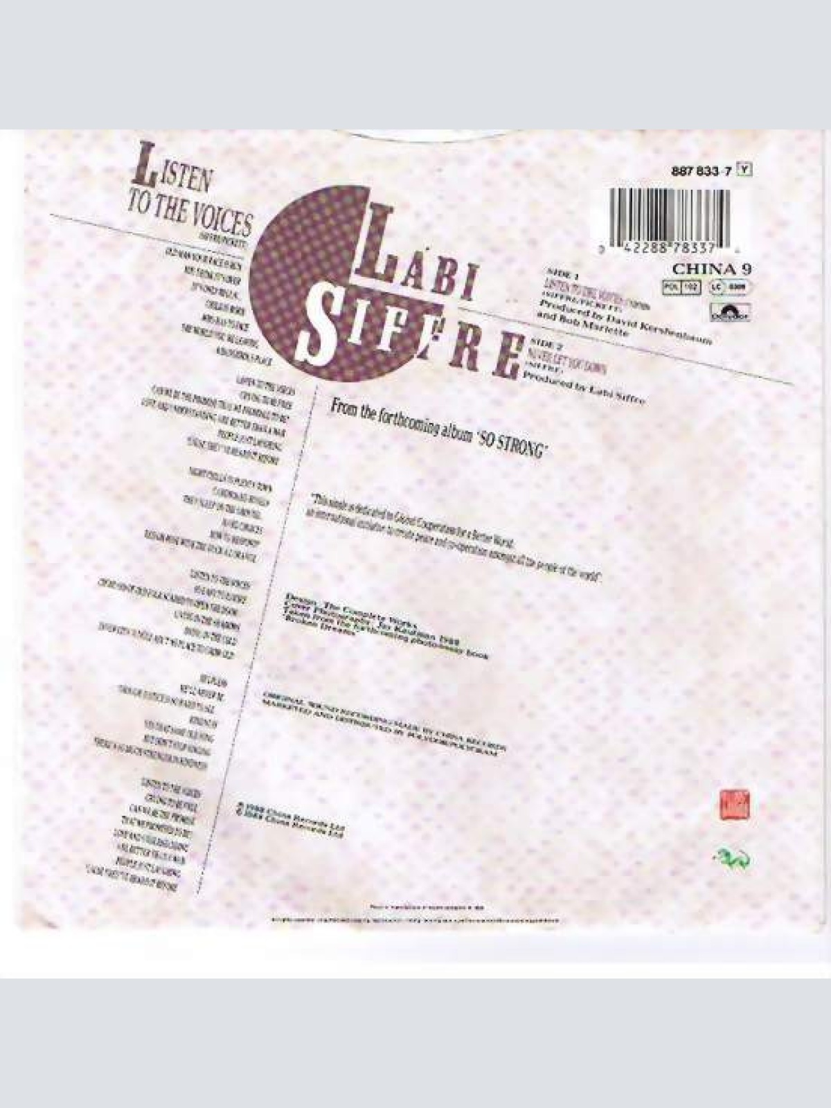 Vinyl / Labi Siffre - Listen To The Voices