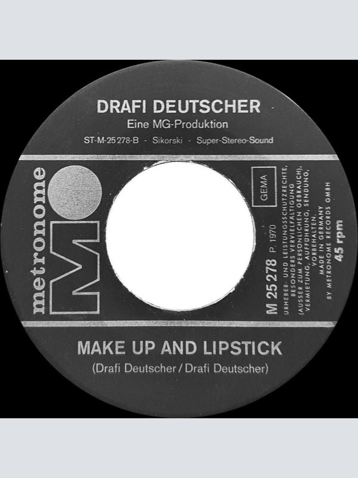 Vinyl / Drafi Deutscher - Weil Ich Dich Liebe