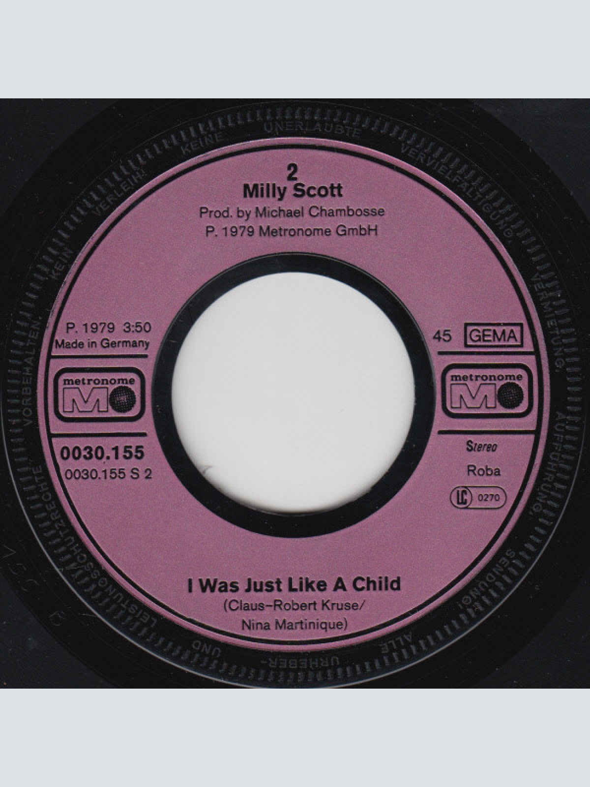 Vinyl / Milly Scott - Pata Pata