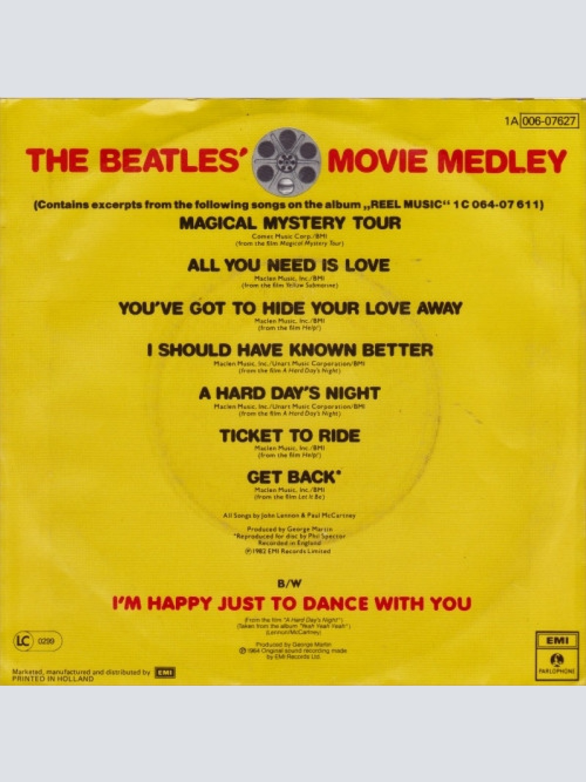 Vinyl / The Beatles - The Beatles' Movie Medley