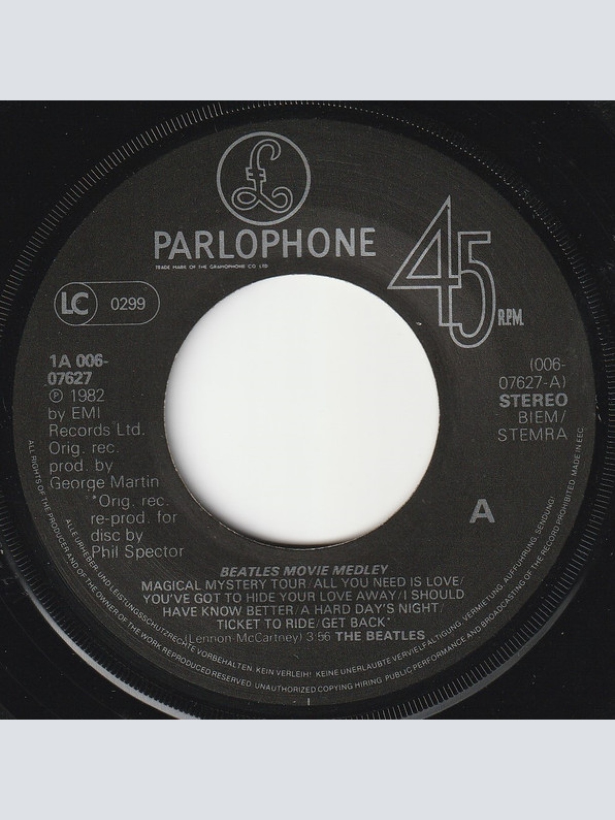 Vinyl / The Beatles - The Beatles' Movie Medley