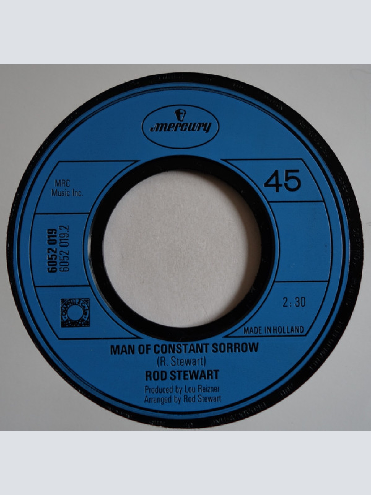 Vinyl / Rod Stewart - Handbags And Gladrags / Man Of Constant Sorrow