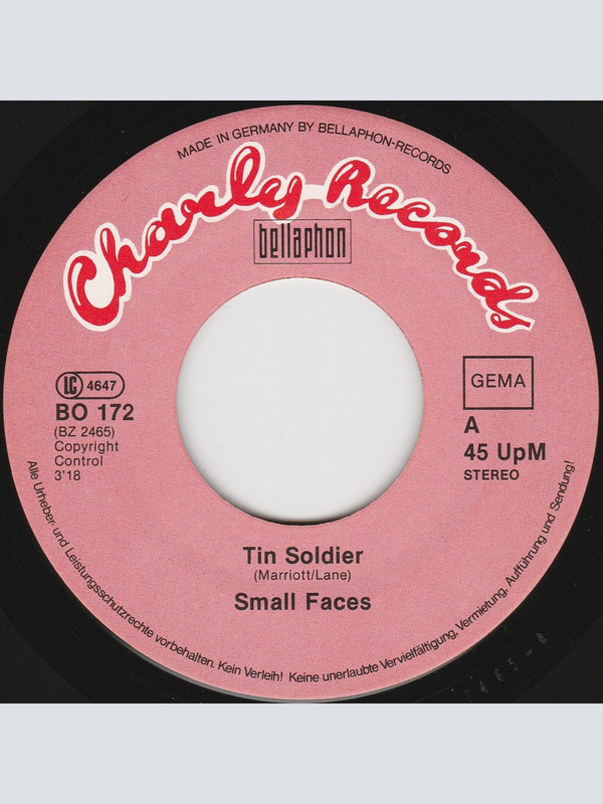 Vinyl / Small Faces - Tin Soldier / Afterglow Of Your Love