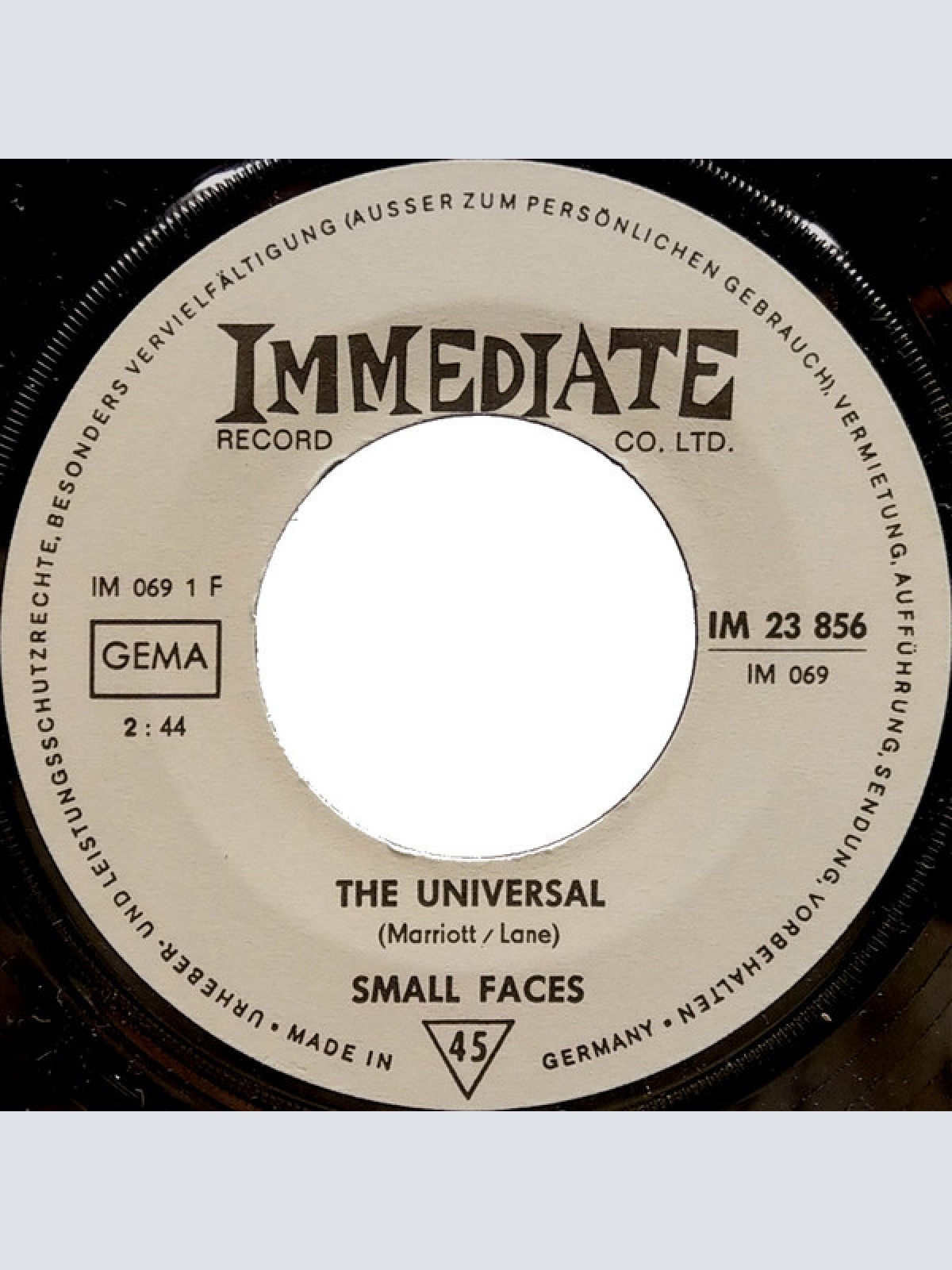 Vinyl / Small Faces - The Universal B/W Donkey Rides A Penny A Throw