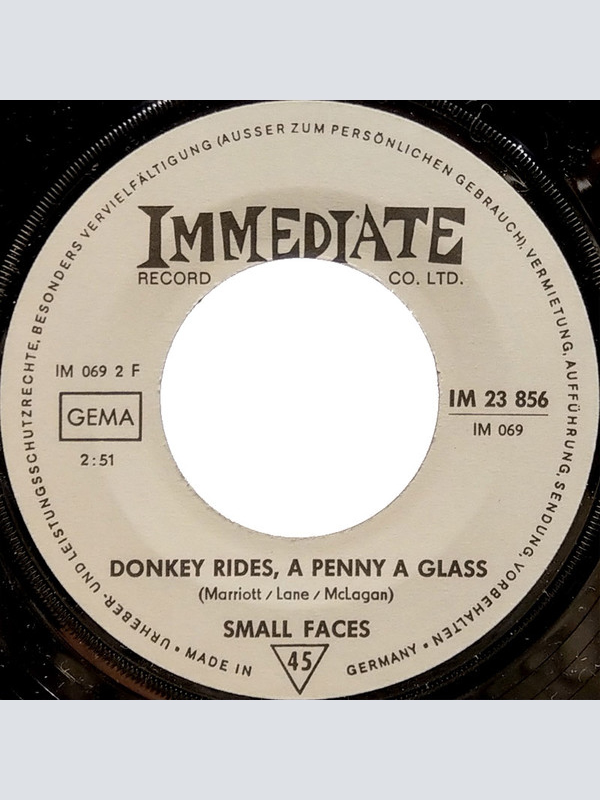 Vinyl / Small Faces - The Universal B/W Donkey Rides A Penny A Throw