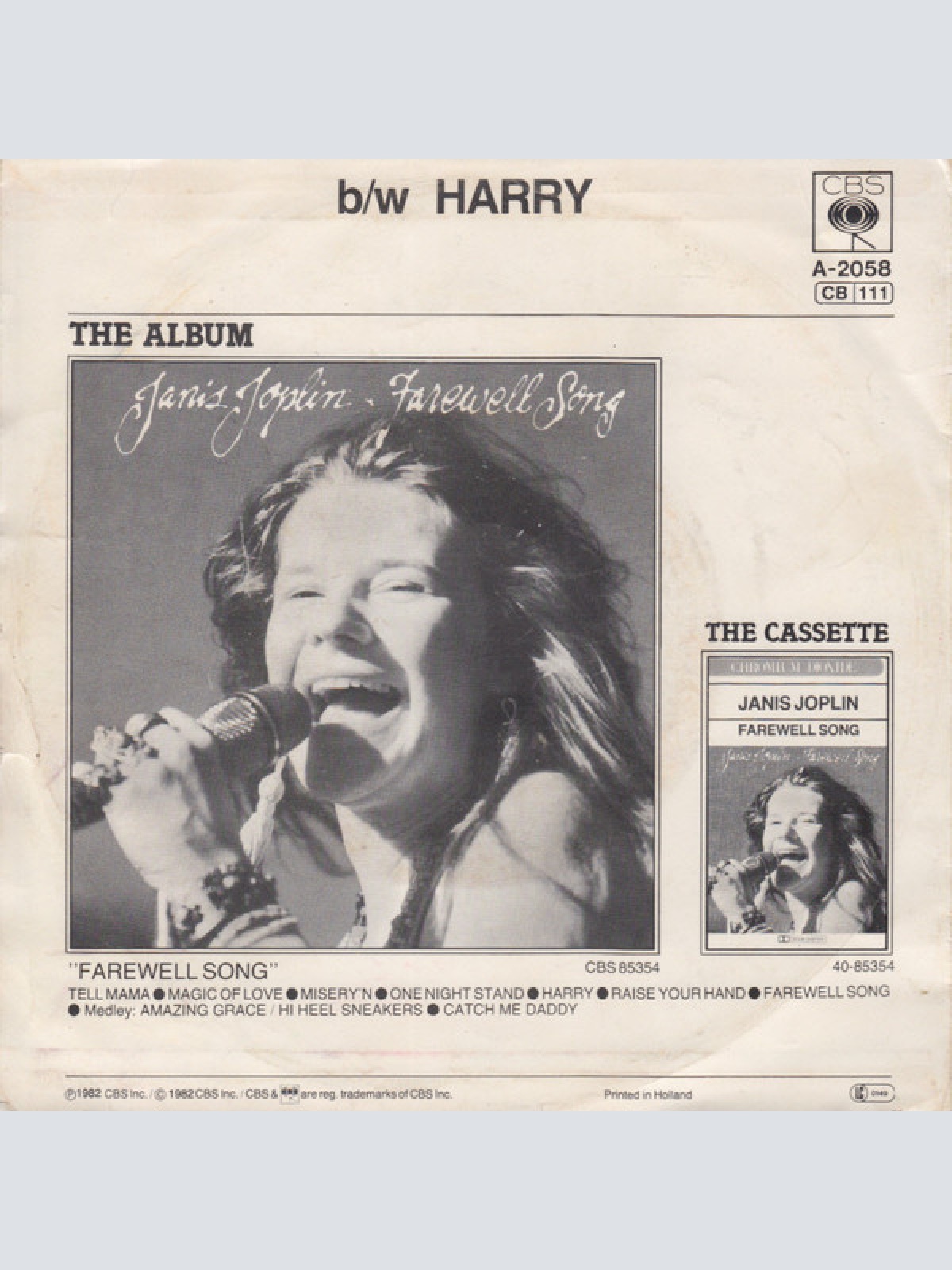 Vinyl / Janis Joplin - One Night Stand